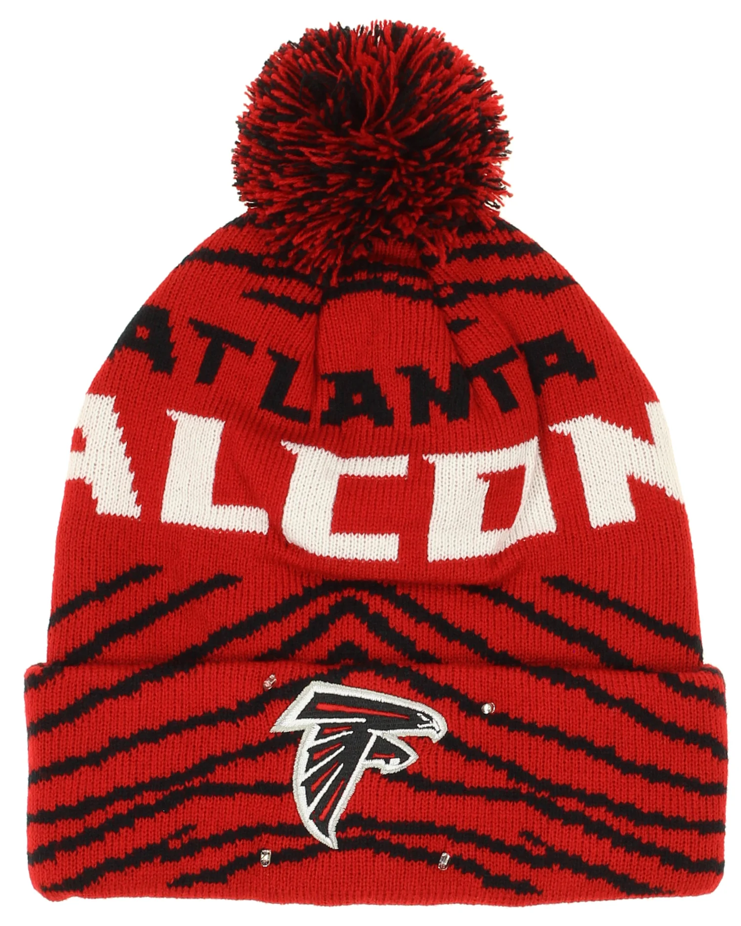 FOCO X Zubaz NFL Collab 3 Pack Glove Scarf & Hat Outdoor Winter Set, Atlanta Falcons - Image 4