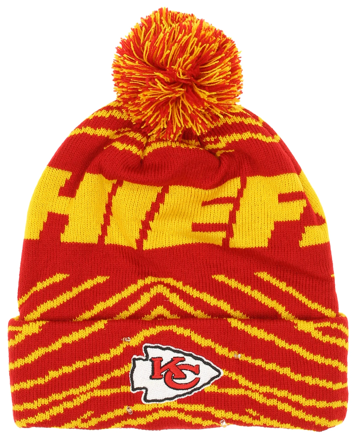 FOCO X Zubaz NFL Collab 3 Pack Glove Scarf & Hat Outdoor Winter Set, Kansas City Chiefs - Image 4