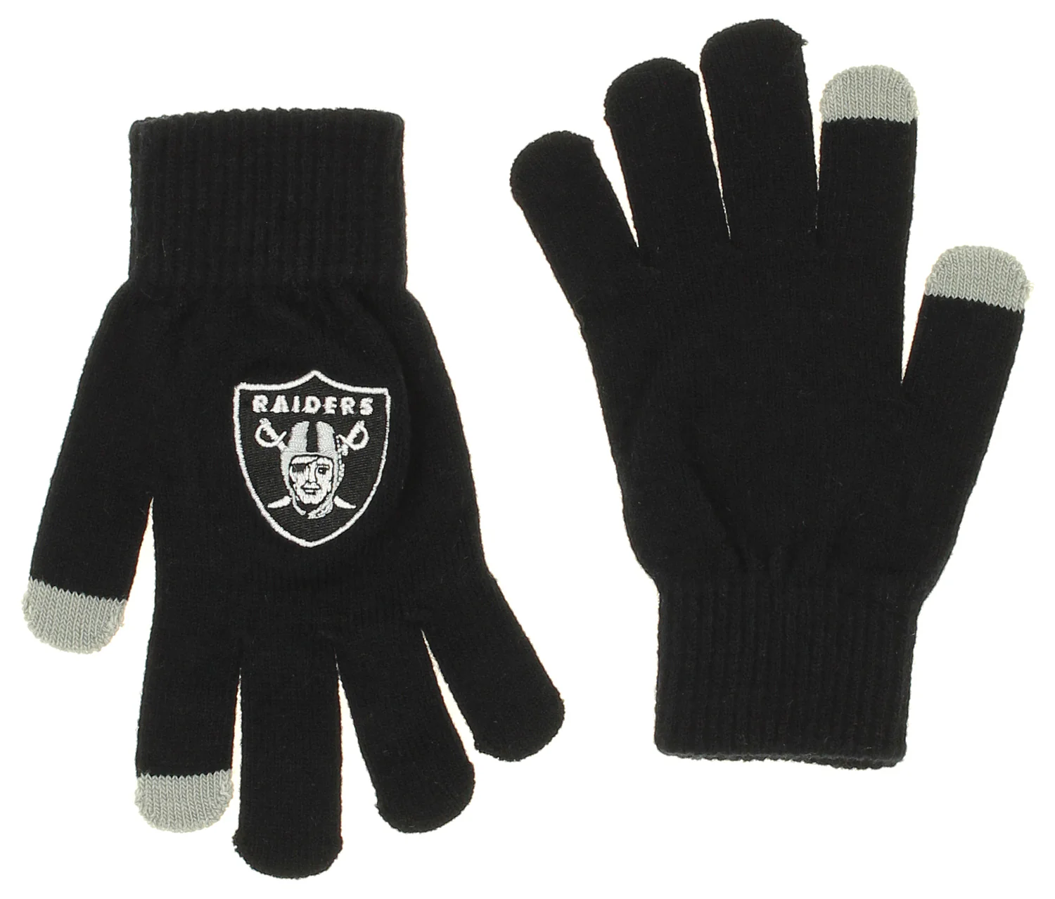 FOCO X Zubaz NFL Collab 3 Pack Glove Scarf & Hat Outdoor Winter Set, Las Vegas Raiders - Image 6