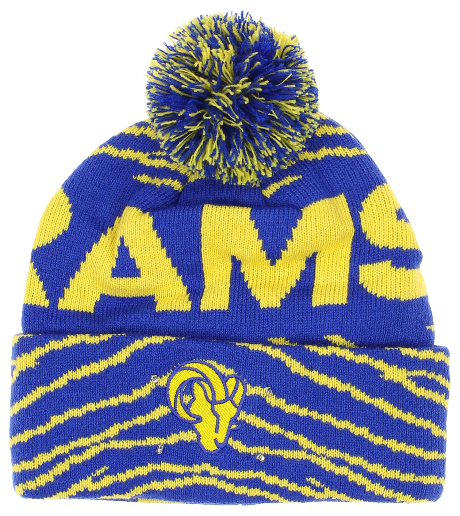 FOCO X Zubaz NFL Collab 3 Pack Glove Scarf & Hat Outdoor Winter Set, Los Angeles Rams - Image 4