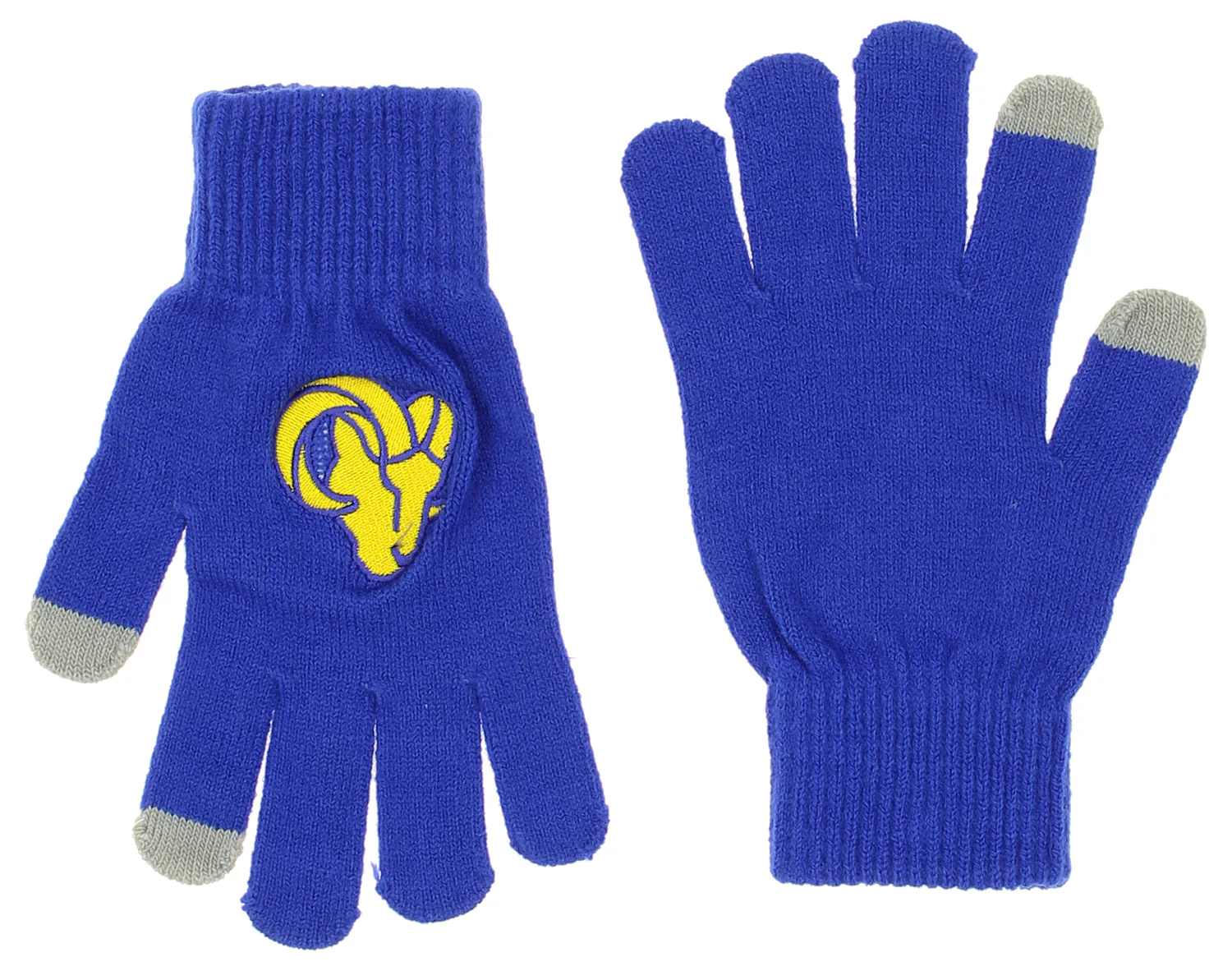 FOCO X Zubaz NFL Collab 3 Pack Glove Scarf & Hat Outdoor Winter Set, Los Angeles Rams - Image 6
