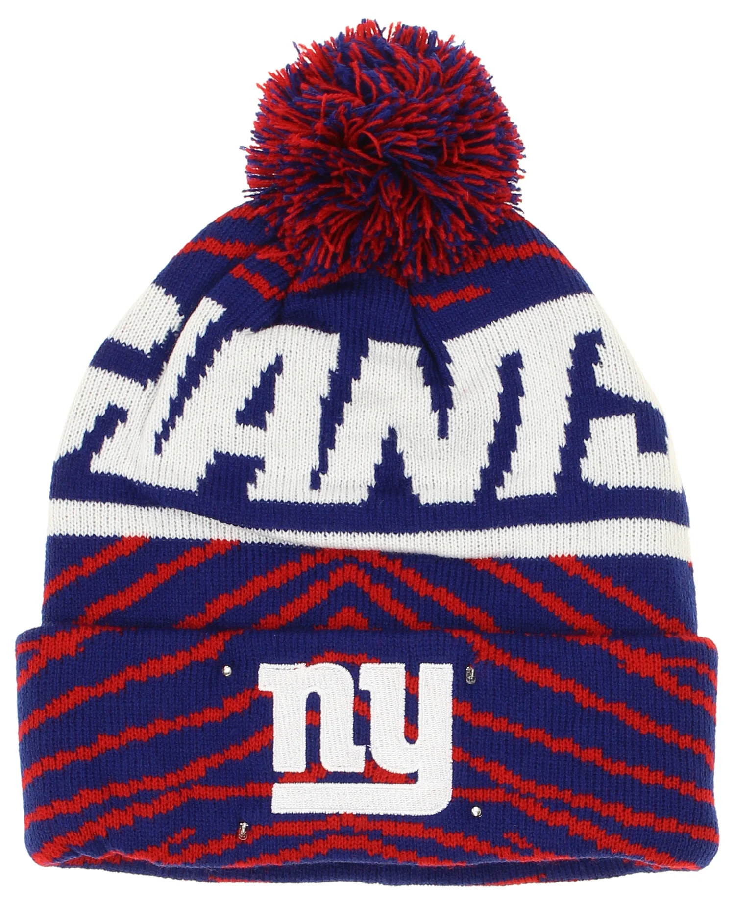 FOCO X Zubaz NFL Collab 3 Pack Glove Scarf & Hat Outdoor Winter Set, New York Giants - Image 4