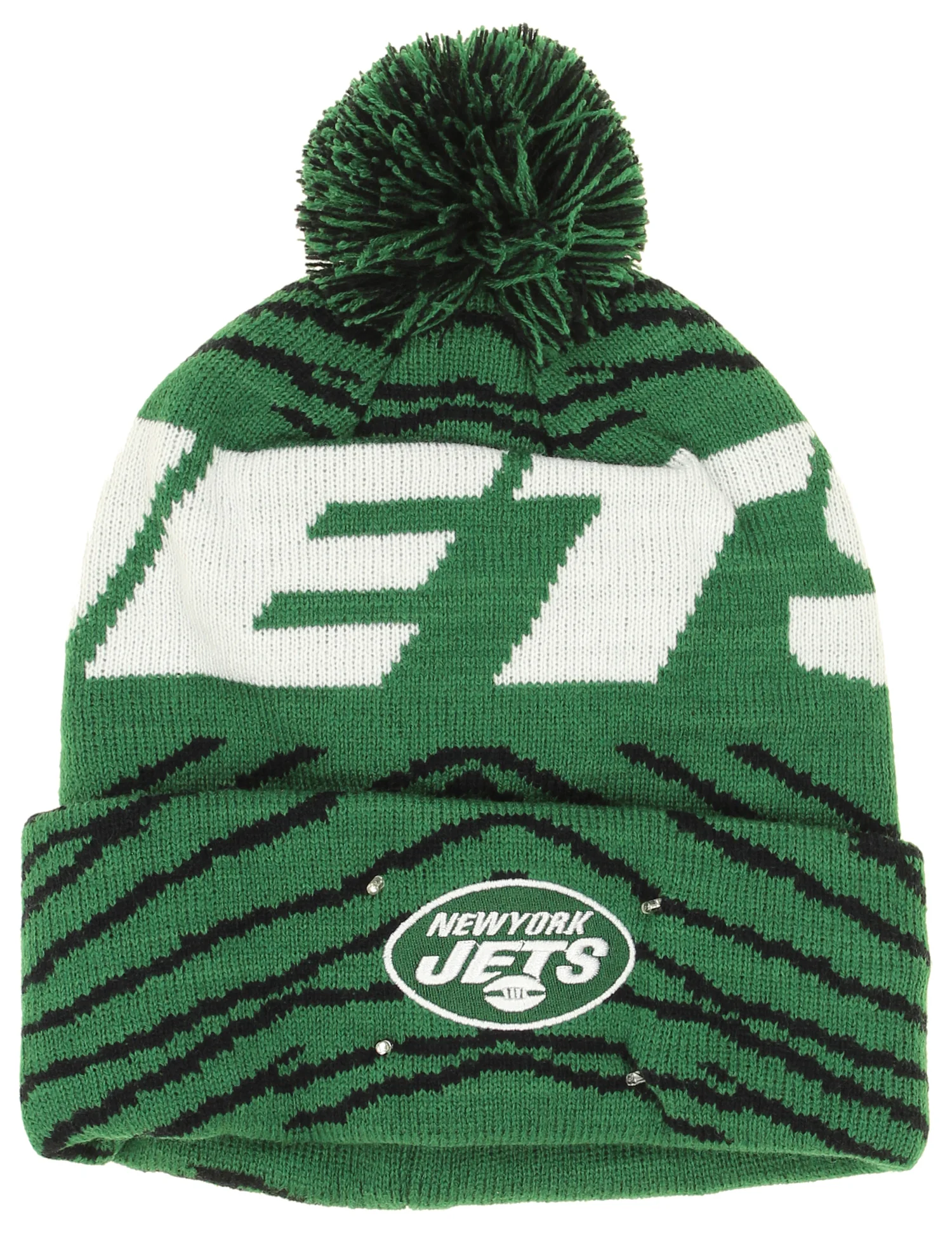 FOCO X Zubaz NFL Collab 3 Pack Glove Scarf & Hat Outdoor Winter Set, New York Jets - Image 4