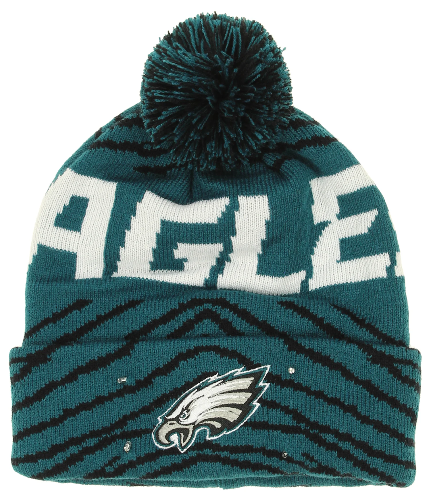FOCO X Zubaz NFL Collab 3 Pack Glove Scarf & Hat Outdoor Winter Set, Philadelphia Eagles - Image 4