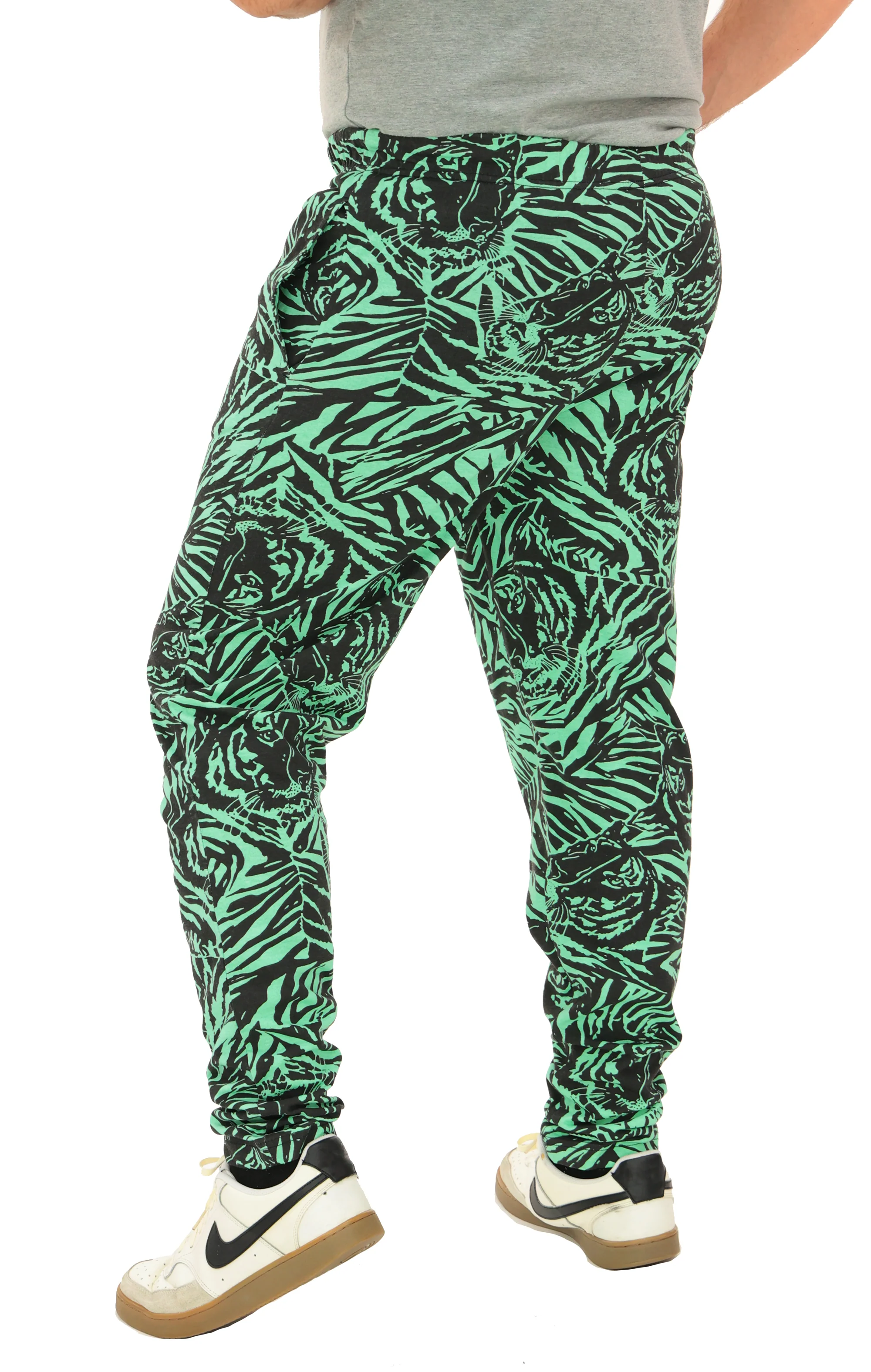 Zubaz Adult Unisex Z88 Tiger Pant, MINT/BLACK - Image 2
