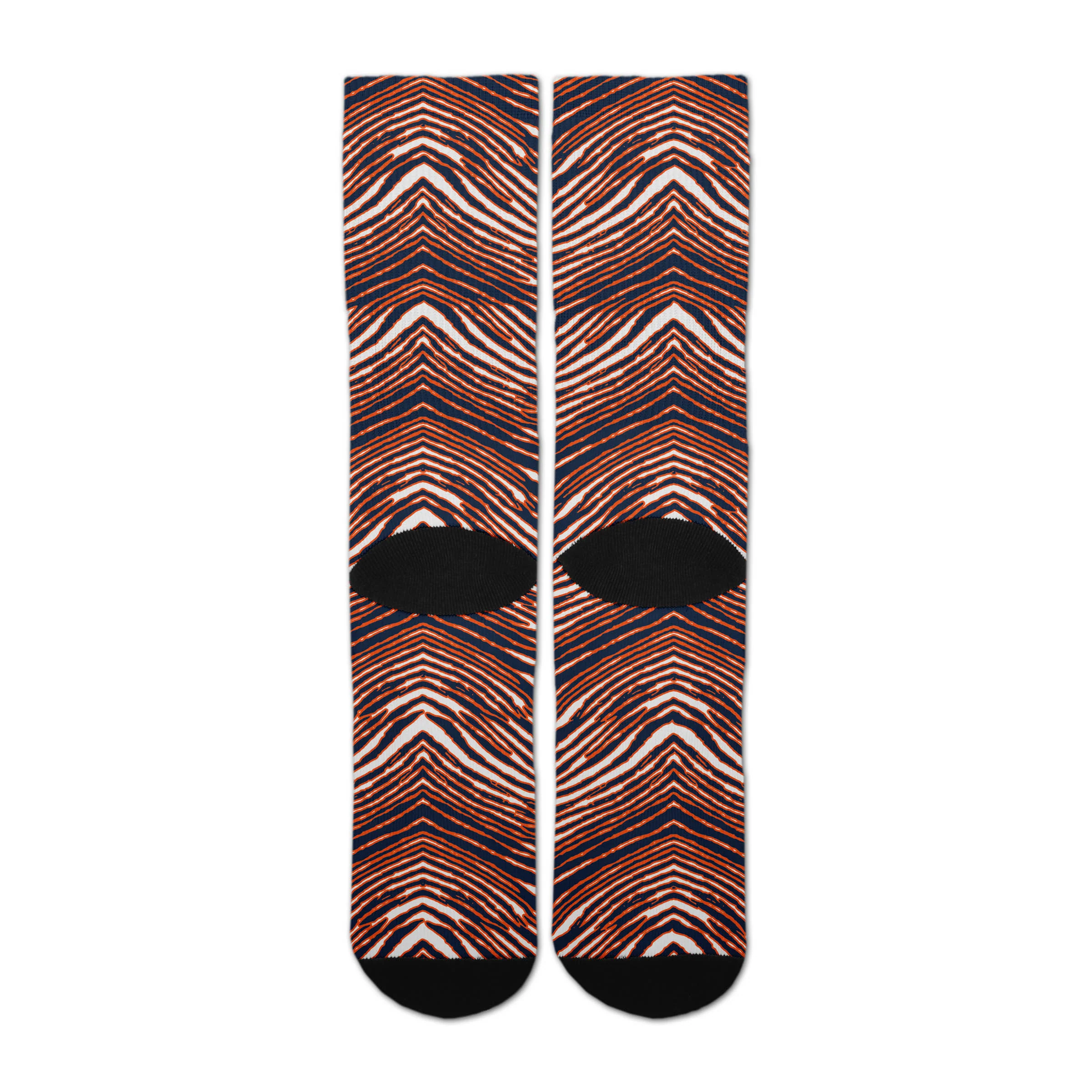 Zubaz By For Bare Feet NFL Zubified Adult and Youth Dress Socks, Chicago Bears, One Size - Image 4