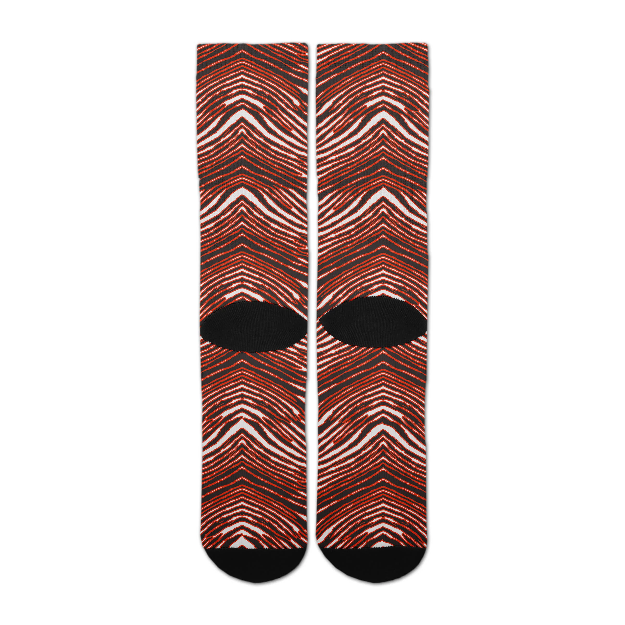 Zubaz By For Bare Feet NFL Zubified Adult and Youth Dress Socks, Cleveland Browns, Large - Image 4