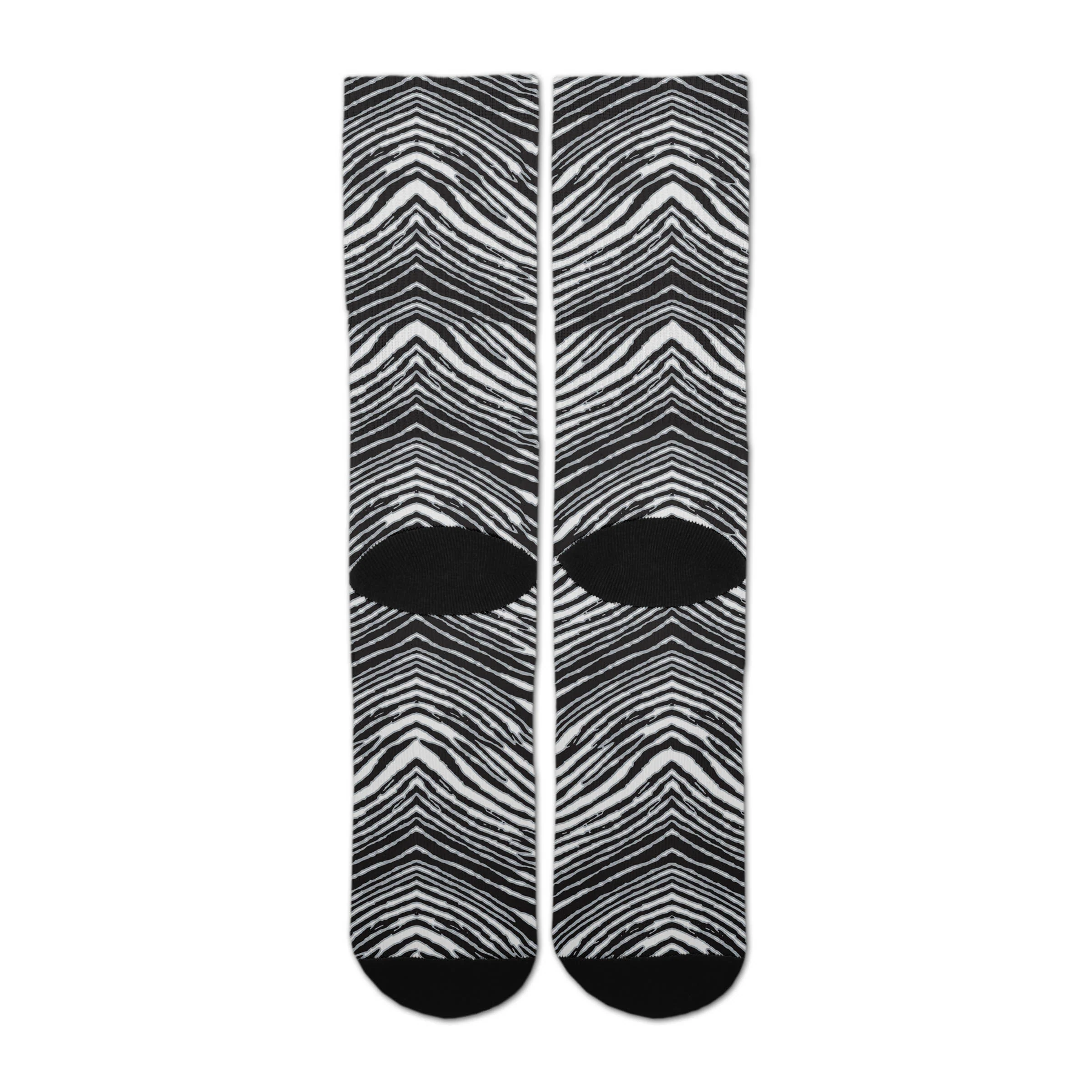 Zubaz By For Bare Feet NFL Zubified Adult and Youth Dress Socks, Las Vegas Raiders, One Size - Image 4