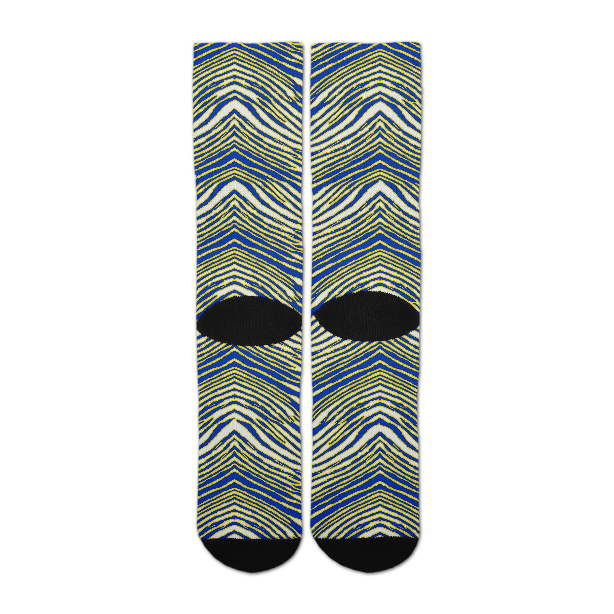 Zubaz By For Bare Feet NFL Zubified Adult and Youth Dress Socks, Los Angeles Rams, Large - Image 4