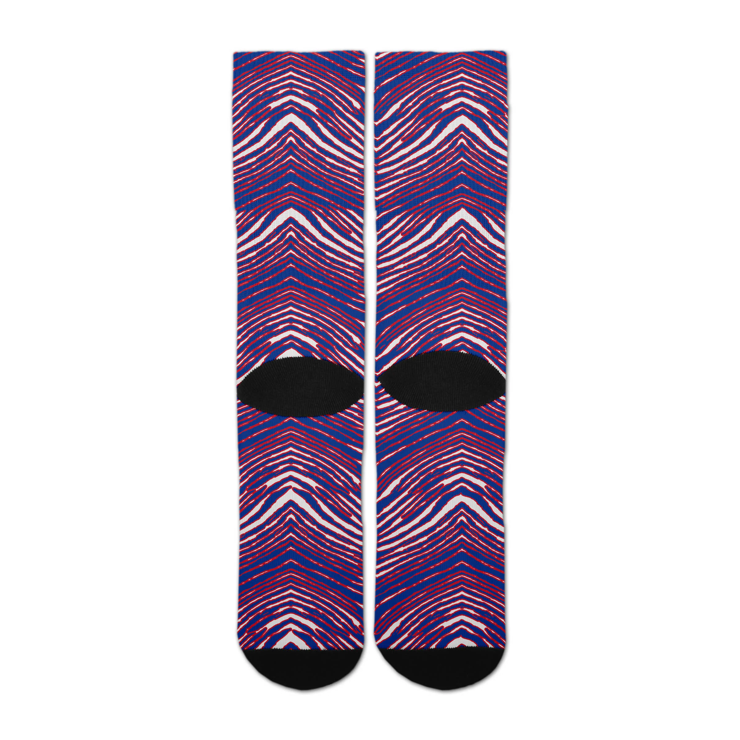 Zubaz By For Bare Feet NFL Zubified Adult and Youth Dress Socks, New York Giants, Large - Image 4