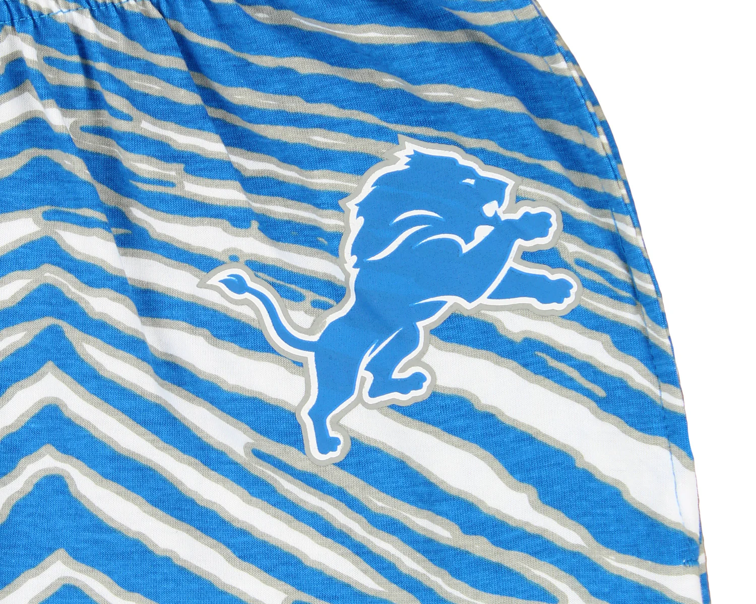 Zubaz Detroit Lions NFL Men's Zebra Left Hip Logo Lounge Pant - Image 3