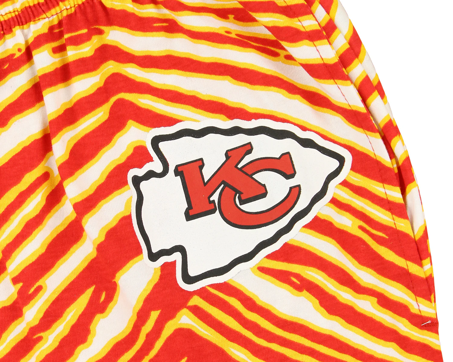 Zubaz Kansas City Chiefs NFL Men's Zebra Left Hip Logo Lounge Pant - Image 3