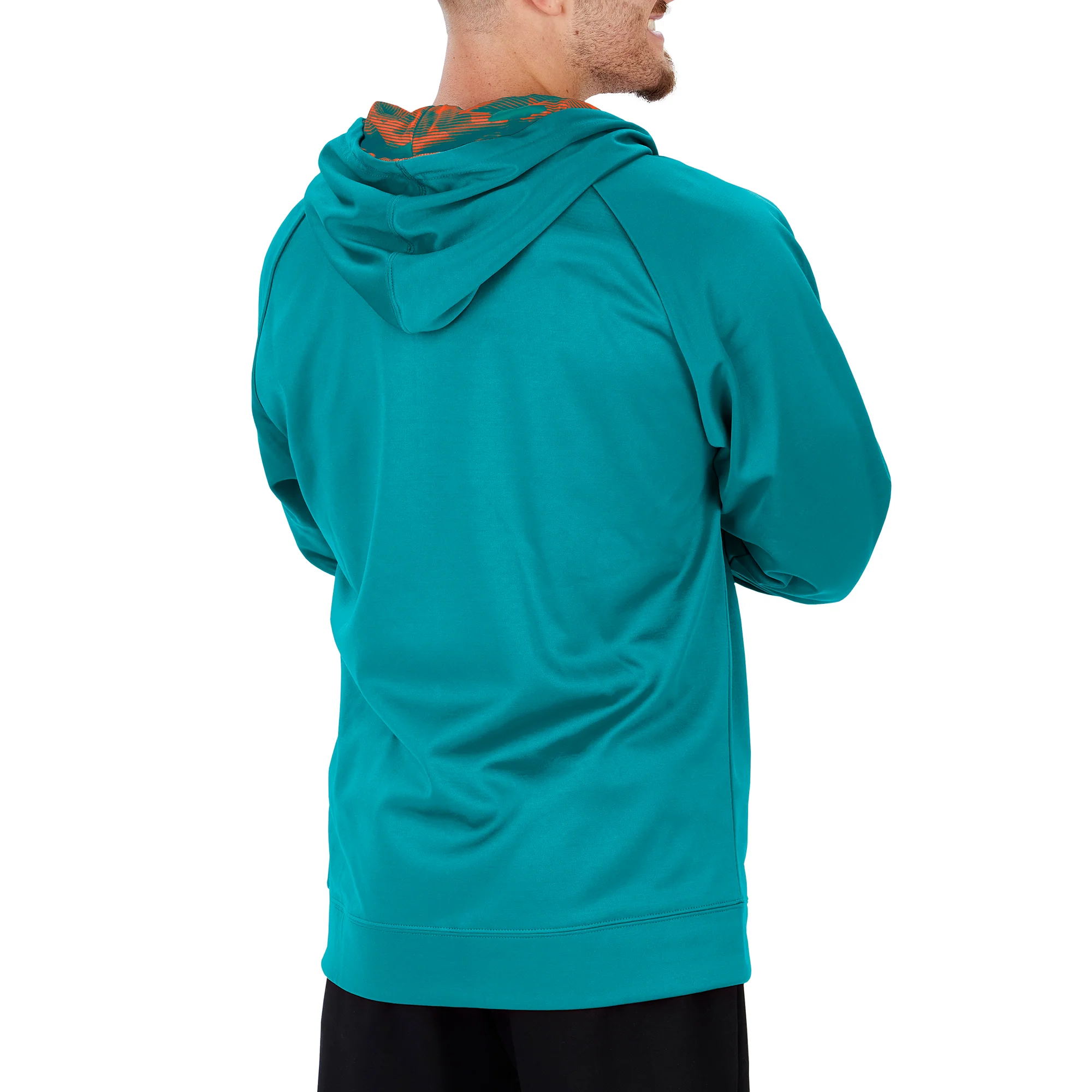 Zubaz Men's NFL Miami Dolphins Full Zip Camo Hoodie - Image 2