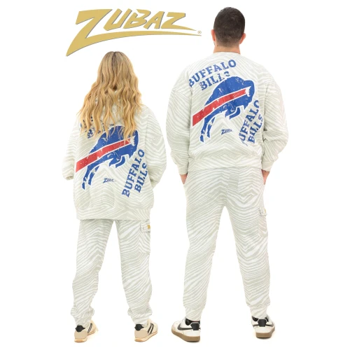 Zubaz NFL 90's All Over Zebra Crewneck Sweatshirt – Full Back, GREEN BAY PACKERS - Image 7