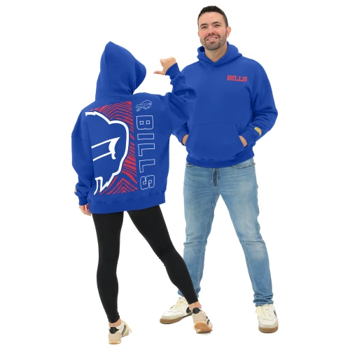 Zubaz NFL 90s Drop Shoulder Hoodie -MVP, BUFFALO BILLS
