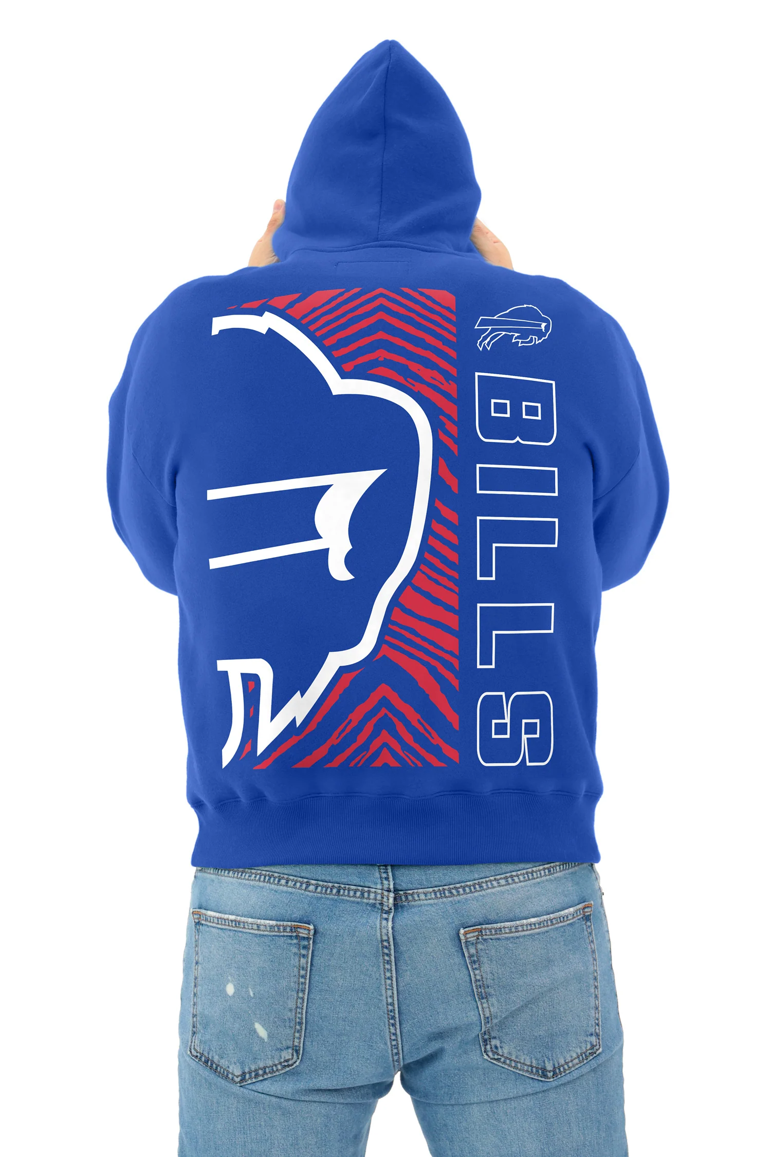 Zubaz NFL 90s Drop Shoulder Hoodie -MVP, BUFFALO BILLS - Image 10