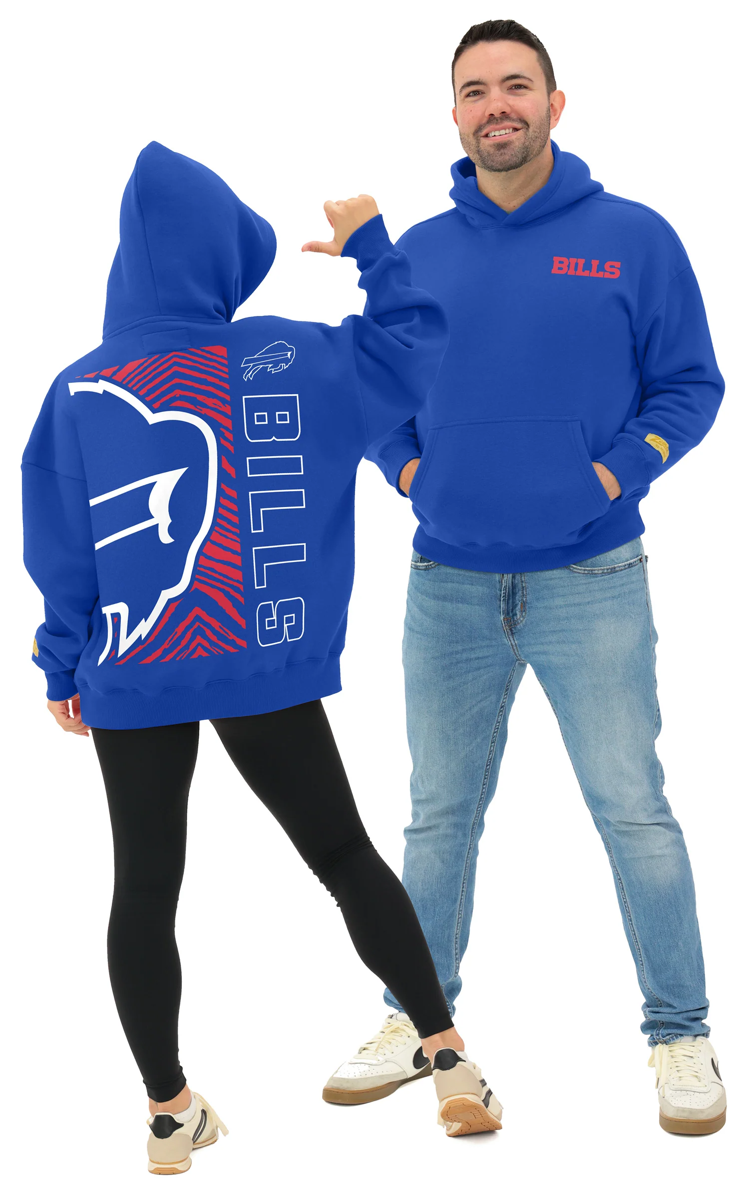 Zubaz NFL 90s Drop Shoulder Hoodie -MVP, BUFFALO BILLS - Image 12