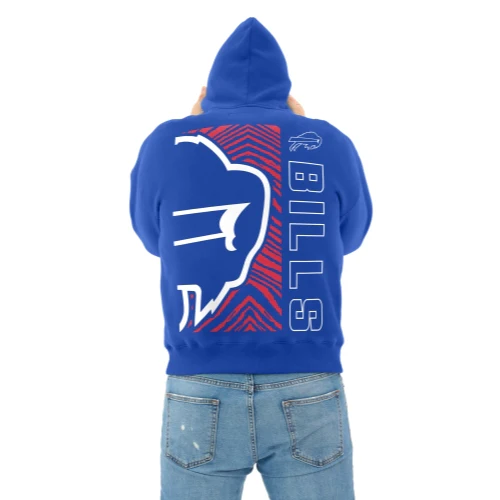 Zubaz NFL 90s Drop Shoulder Hoodie -MVP, BUFFALO BILLS - Image 5