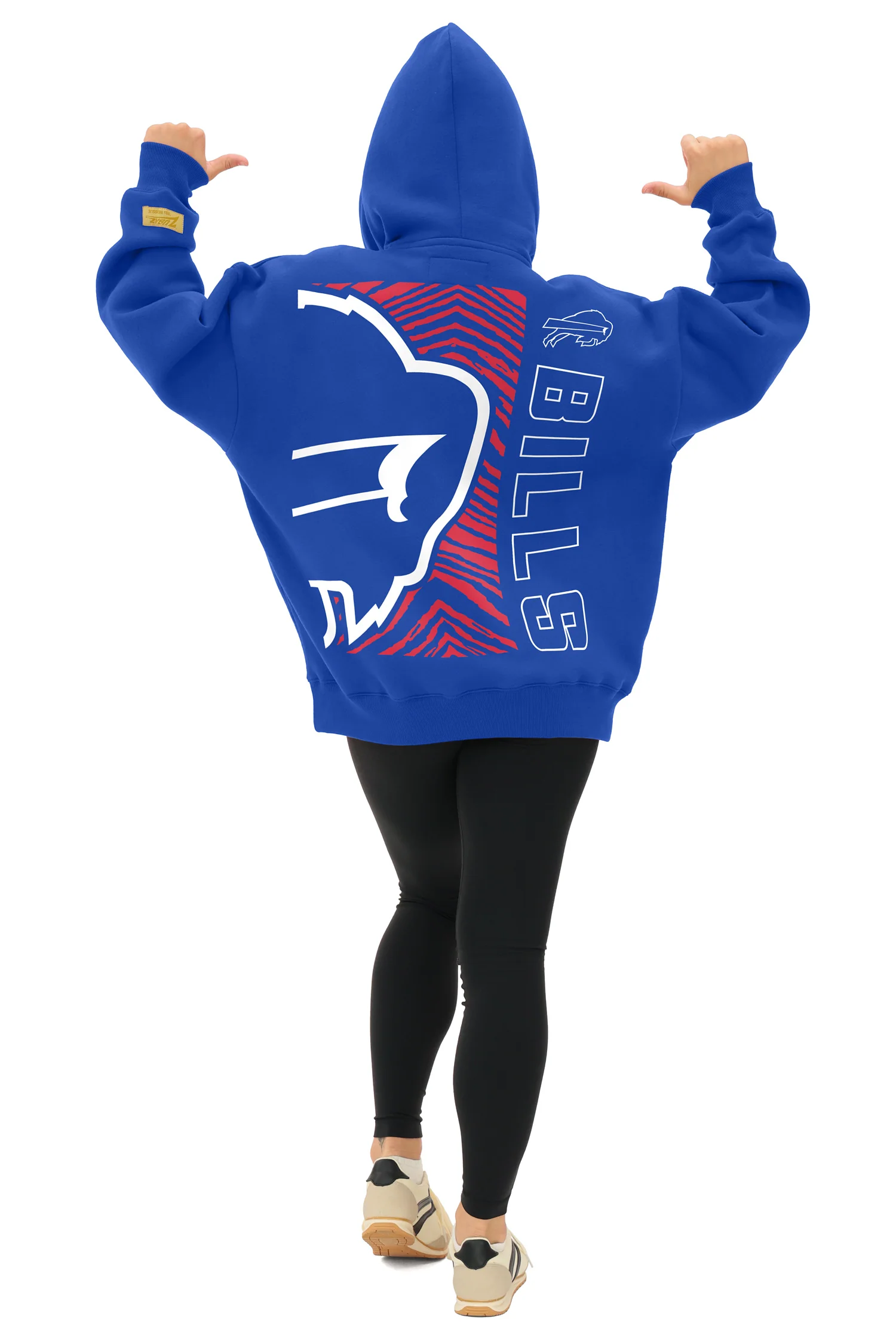 Zubaz NFL 90s Drop Shoulder Hoodie -MVP, BUFFALO BILLS - Image 8