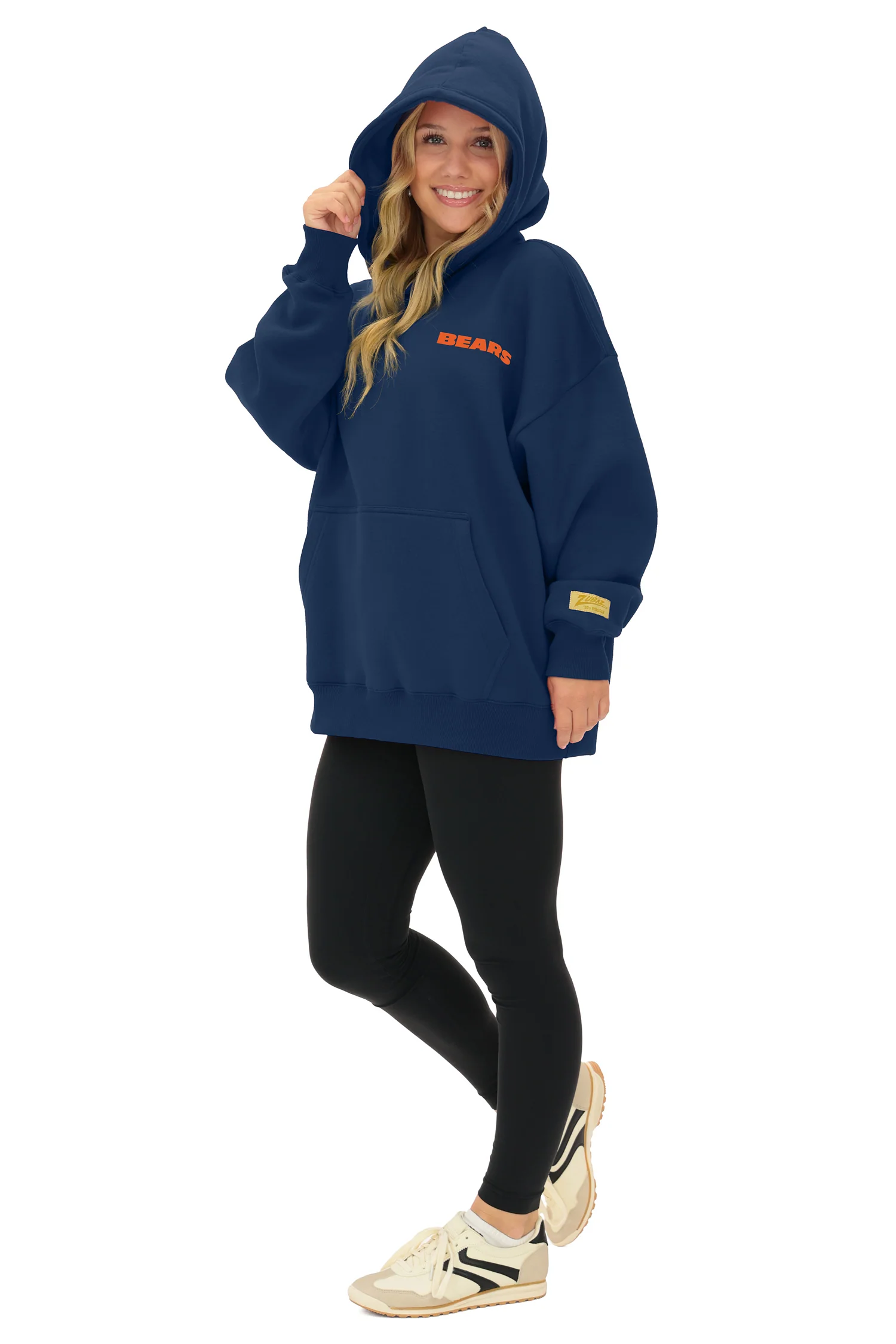 Zubaz NFL 90s Drop Shoulder Hoodie -MVP, CHICAGO BEARS - Image 7