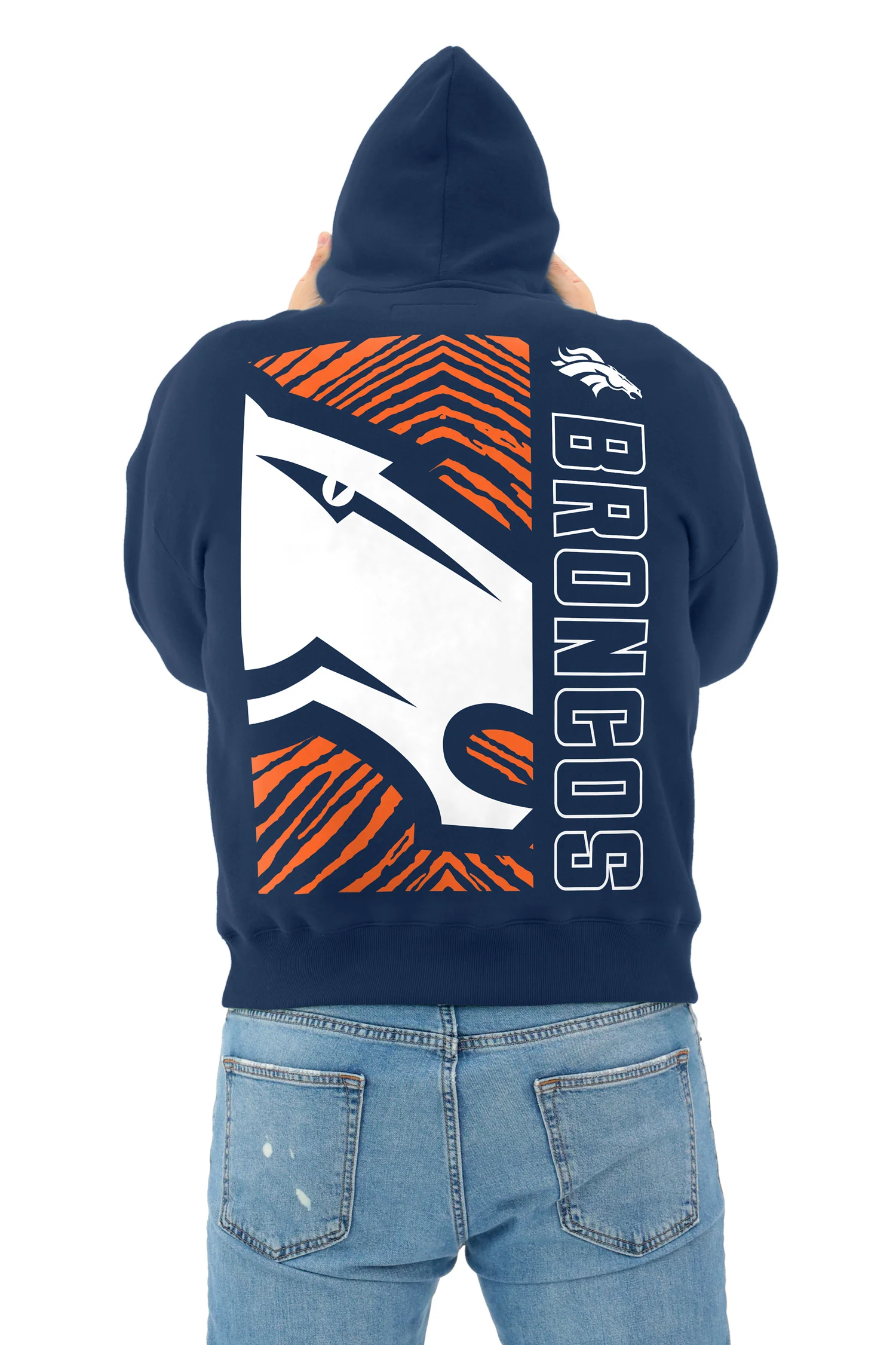 Zubaz NFL 90s Drop Shoulder Hoodie -MVP, DENVER BRONCOS - Image 10