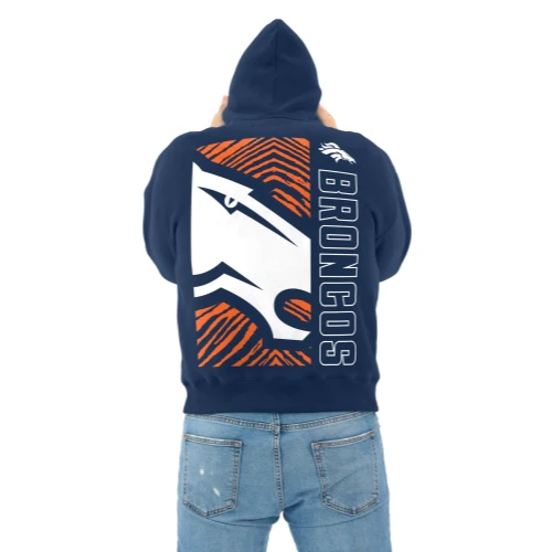 Zubaz NFL 90s Drop Shoulder Hoodie -MVP, DENVER BRONCOS - Image 5
