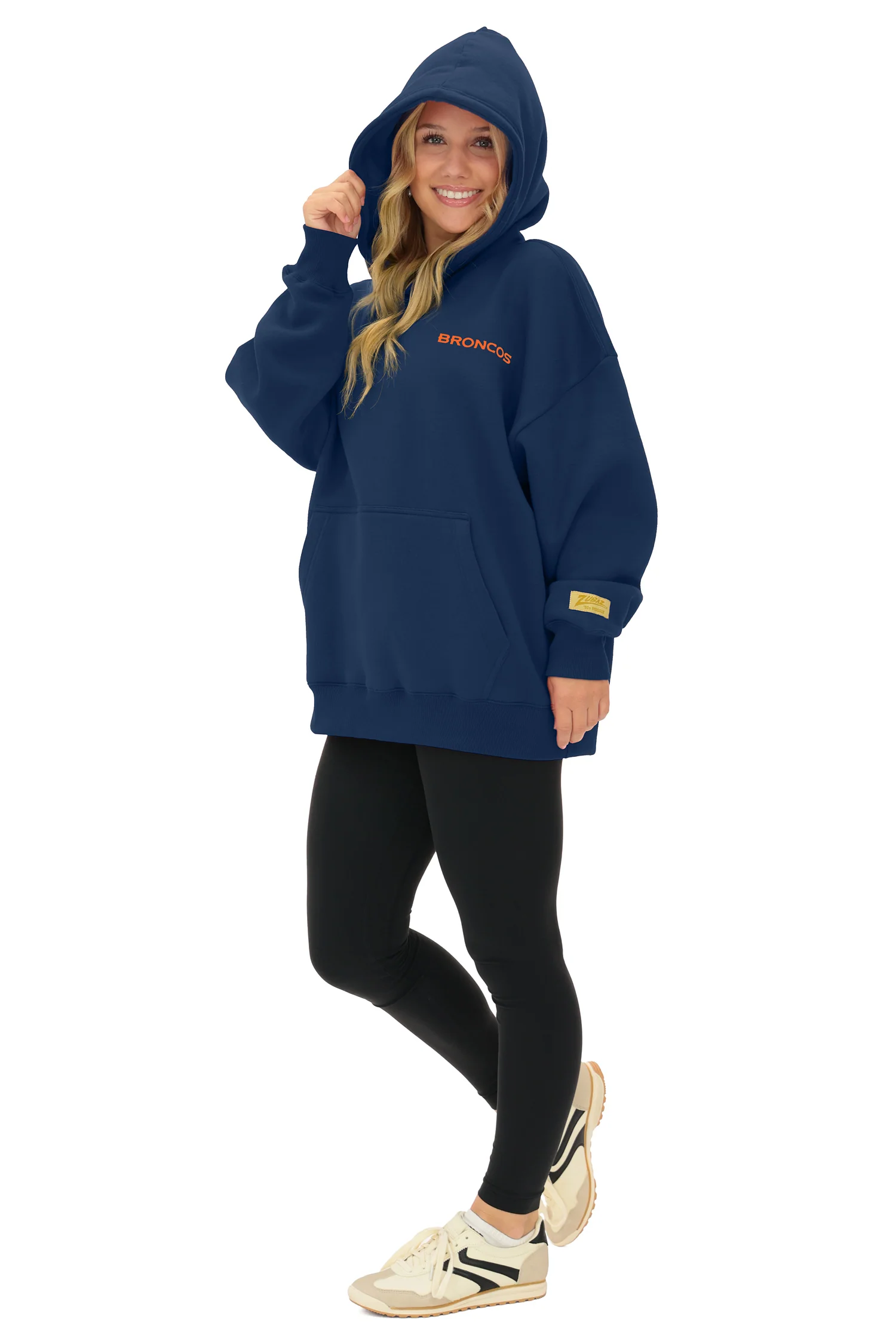Zubaz NFL 90s Drop Shoulder Hoodie -MVP, DENVER BRONCOS - Image 7