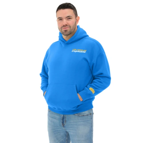 Zubaz NFL 90s Drop Shoulder Hoodie -MVP, LOS ANGELES CHARGERS - Image 4