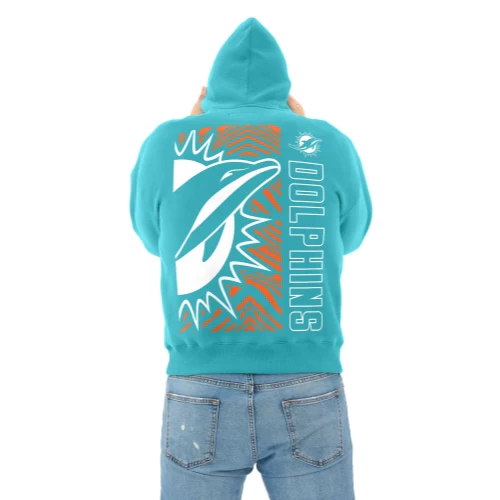Zubaz NFL   90s Drop Shoulder Hoodie -MVP, MIAMI DOLPHINS - Image 5