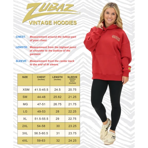 Zubaz NFL 90s Drop Shoulder Hoodie -MVP, MINNESOTA VIKINGS - Image 6