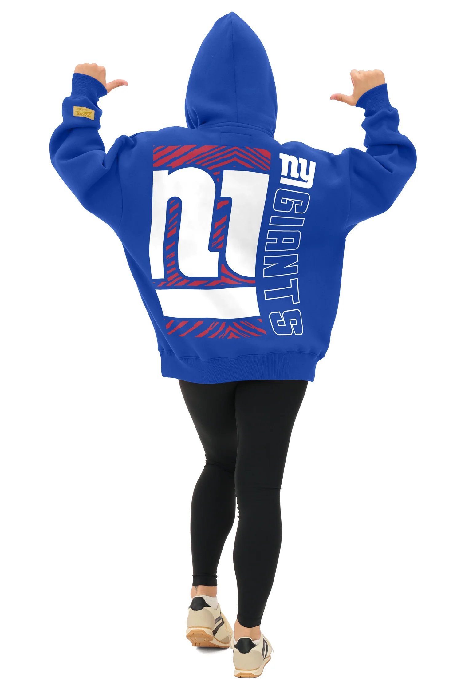 Zubaz NFL   90s Drop Shoulder Hoodie -MVP, NEW YORK GIANTS - Image 3