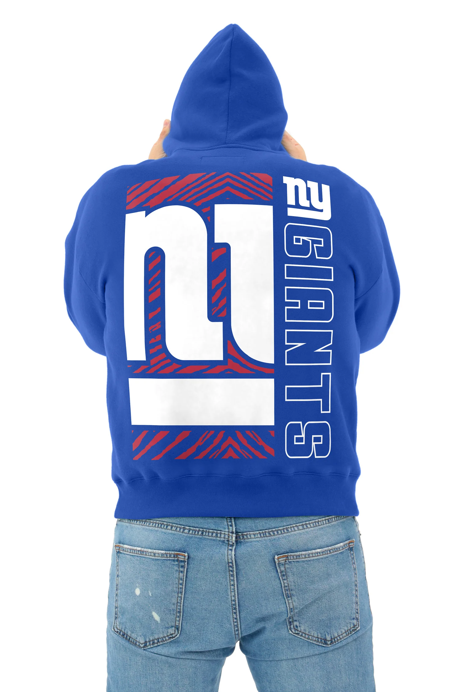 Zubaz NFL   90s Drop Shoulder Hoodie -MVP, NEW YORK GIANTS - Image 5