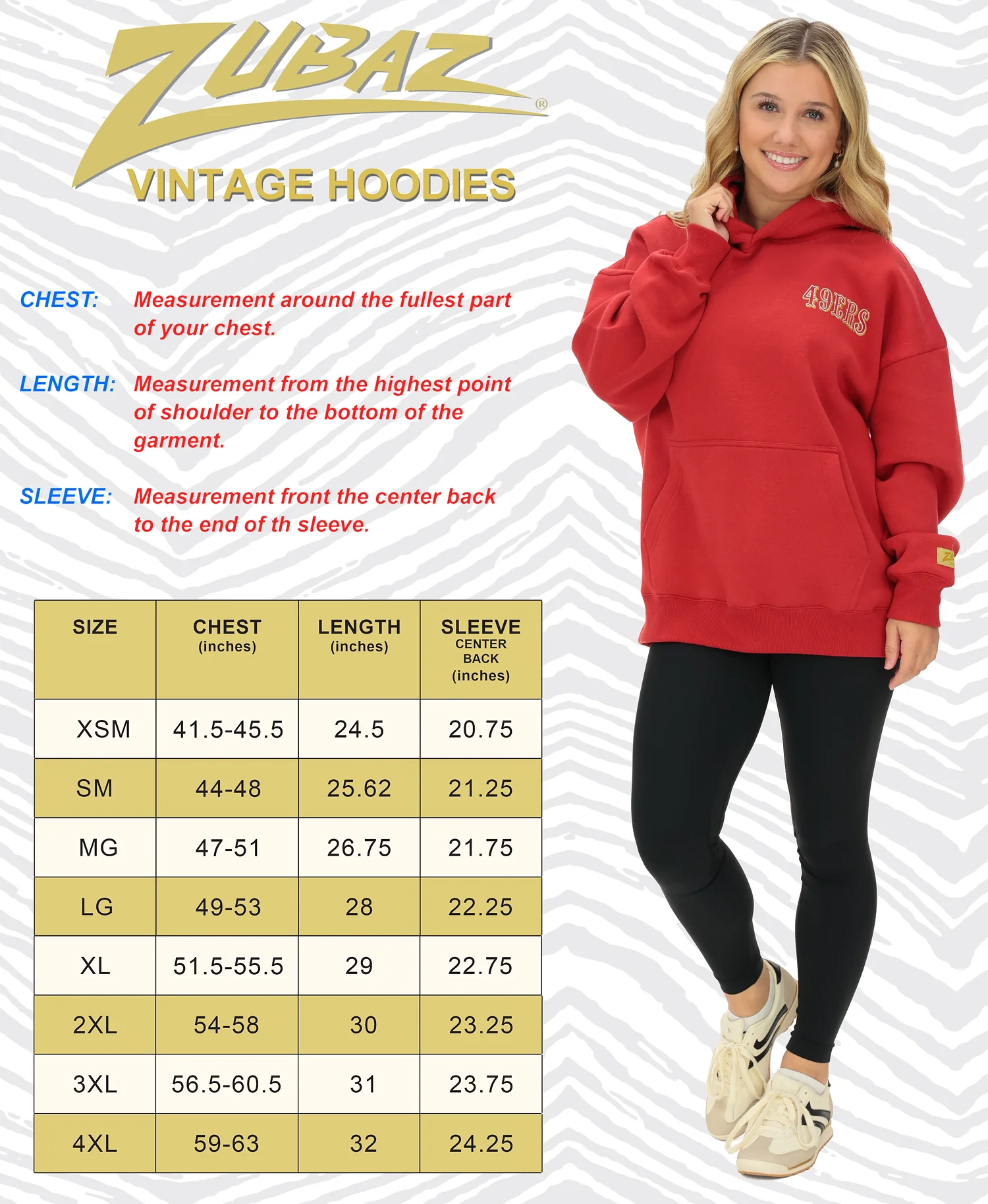 Zubaz NFL 90s Drop Shoulder Hoodie -MVP, TAMPA BAY BUCCANEERS - Image 6