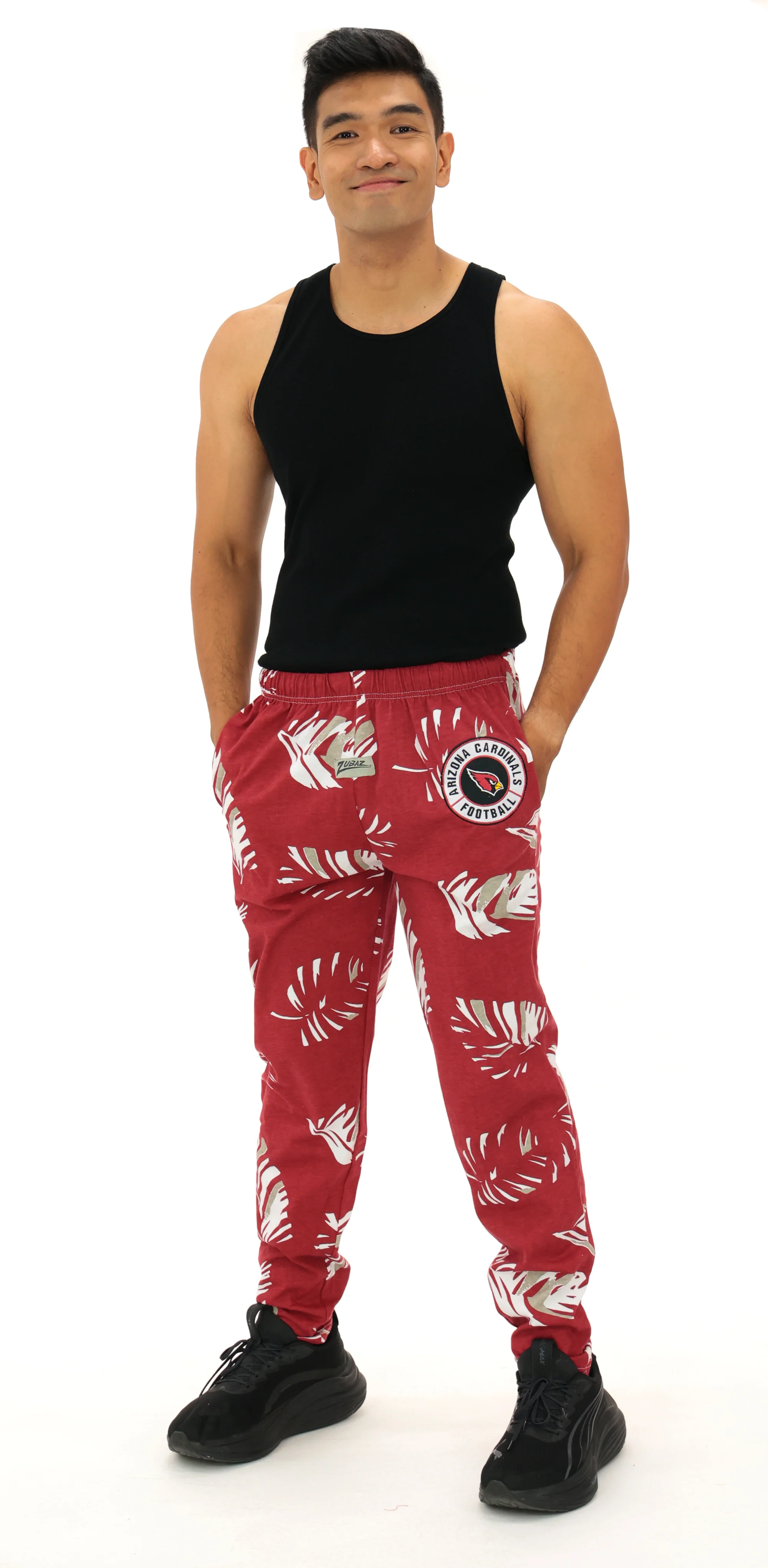 Zubaz NFL Adult Original Z88 Pant, Leaf 3 Color, Embroidered, Arizona Cardinals - Image 2