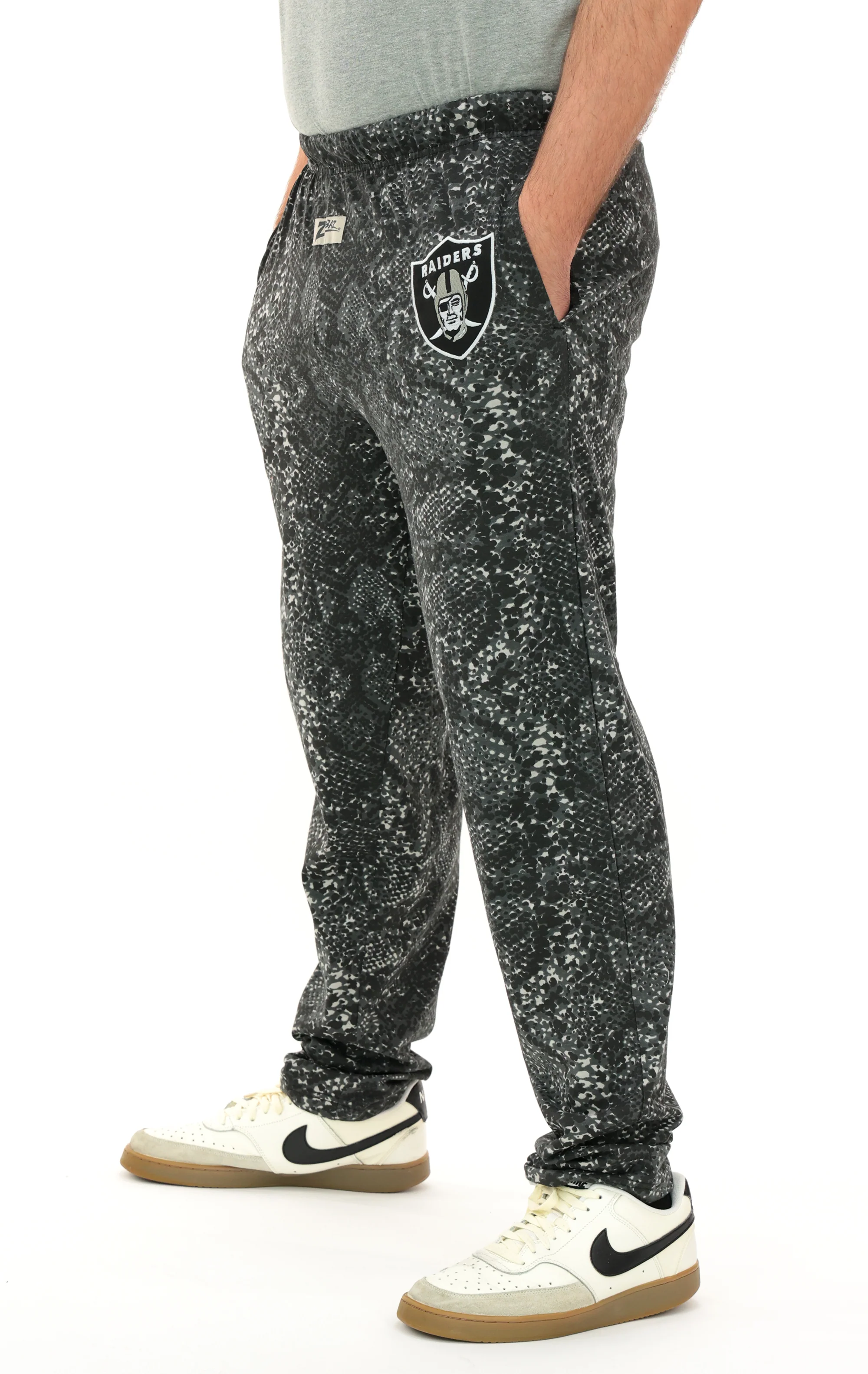 Zubaz NFL Adult Unisex Z88 Embroidered Post Pattern Pant, Las Vegas Raiders, X-Small - Image 23