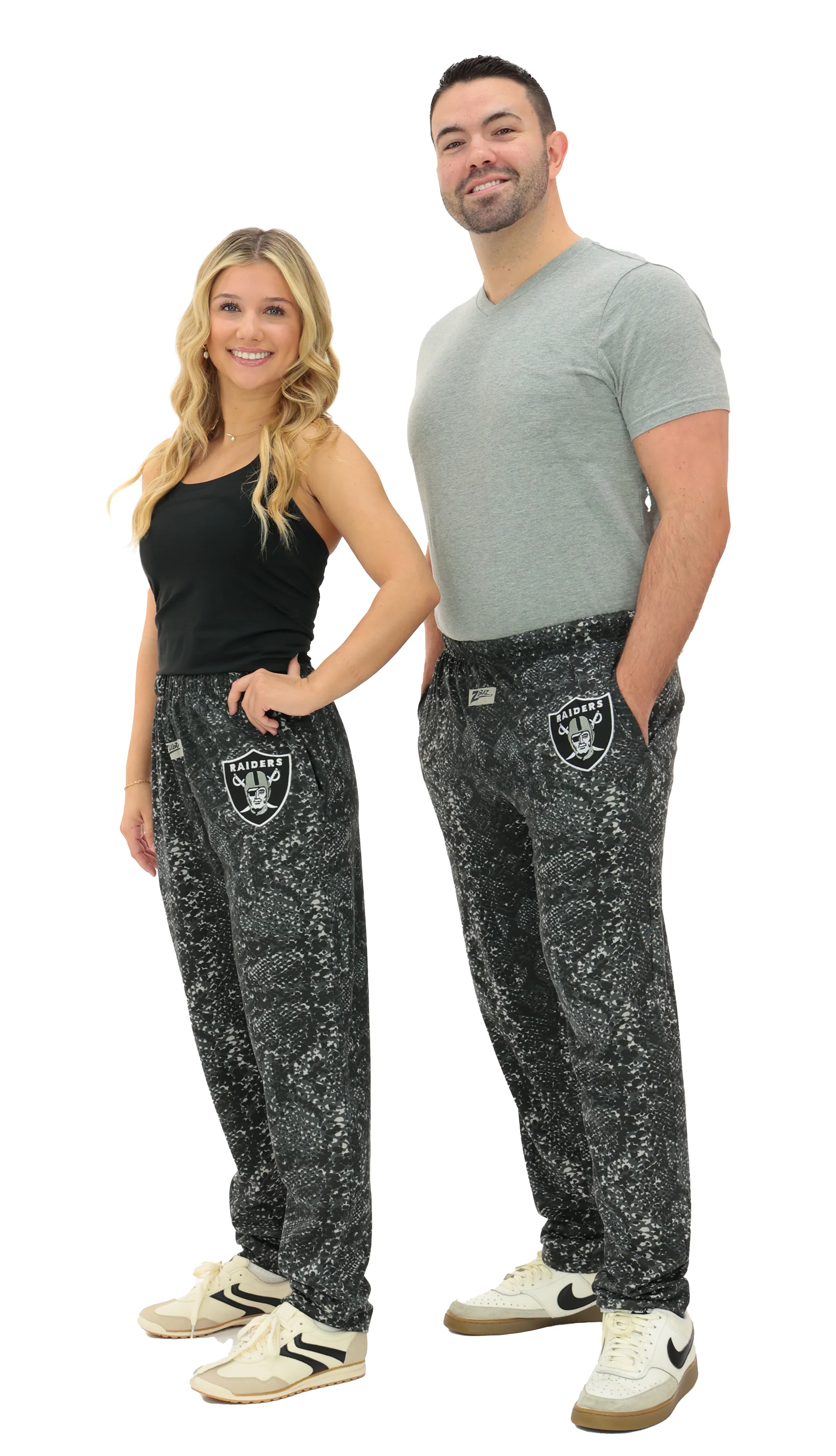 Zubaz NFL Adult Unisex Z88 Embroidered Post Pattern Pant, Las Vegas Raiders, X-Small - Image 35