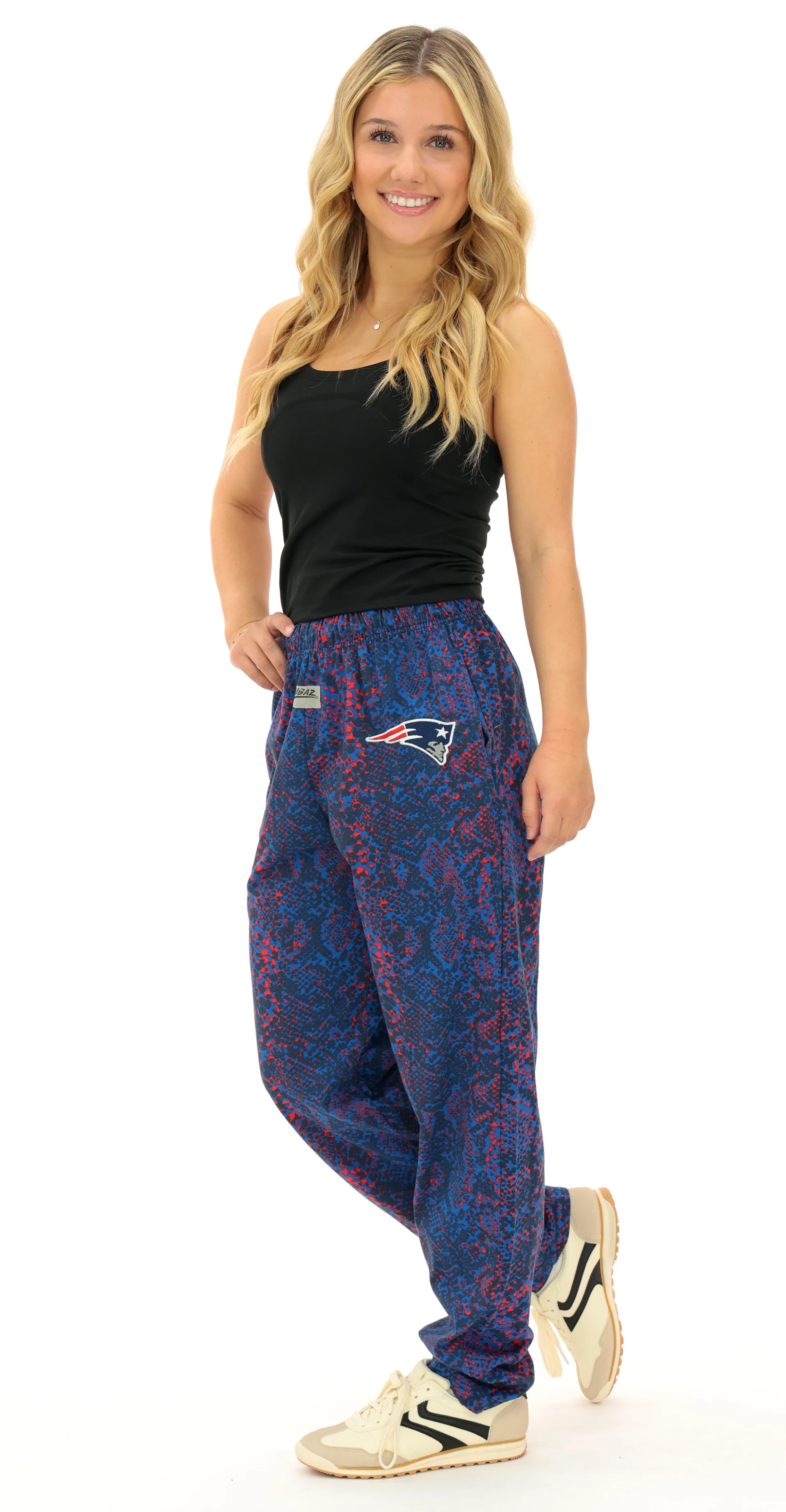 Zubaz NFL Adult Unisex Z88 Embroidered Post Pattern Pant, New England Patriots, X-Small - Image 10