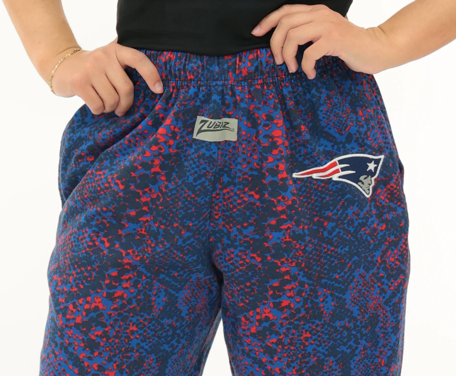 Zubaz NFL Adult Unisex Z88 Embroidered Post Pattern Pant, New England Patriots, X-Small - Image 54