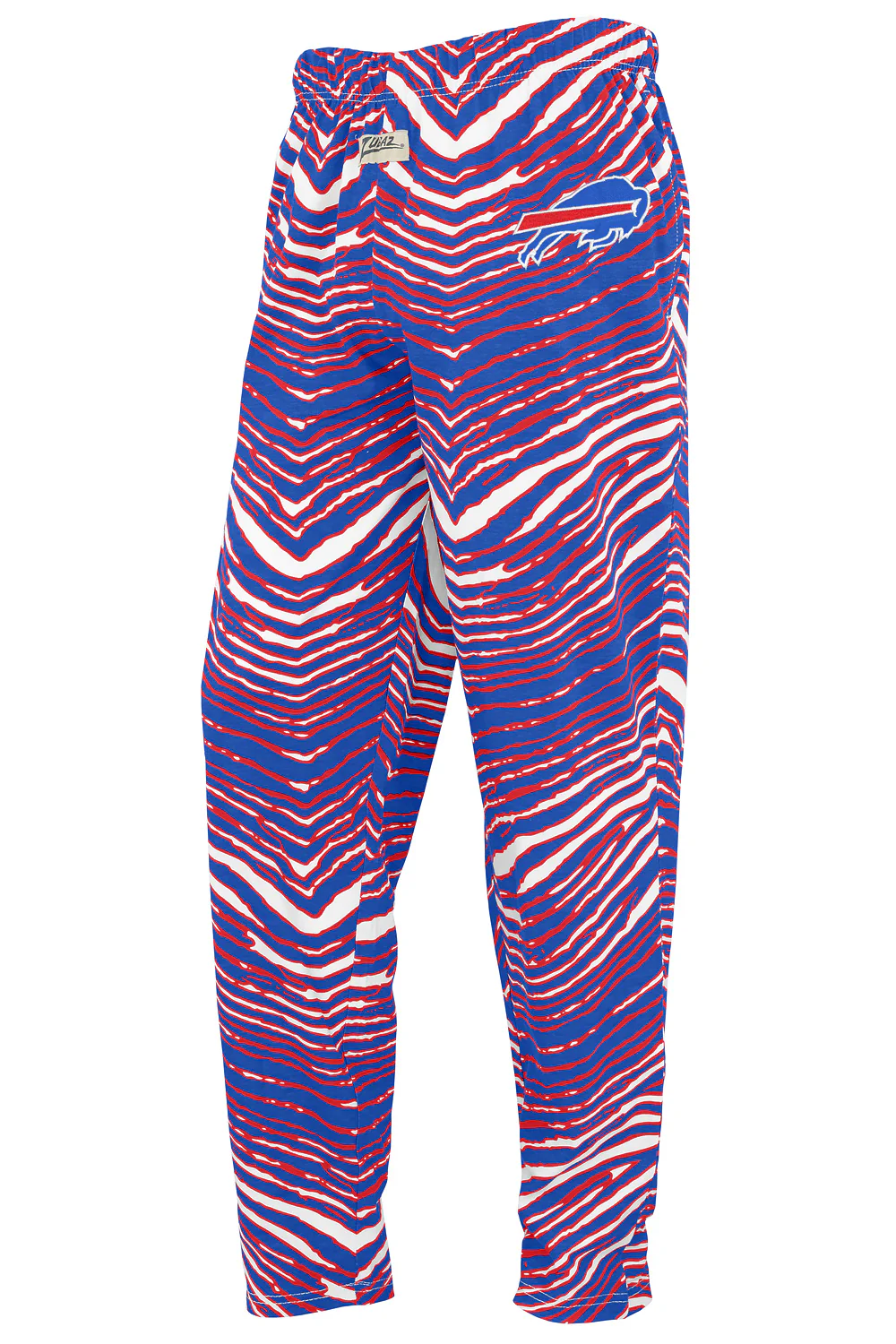 Zubaz NFL UNISEX Z88 3 Color Zebra Direct Embroidered Logo Pants, BUFFALO BILLS