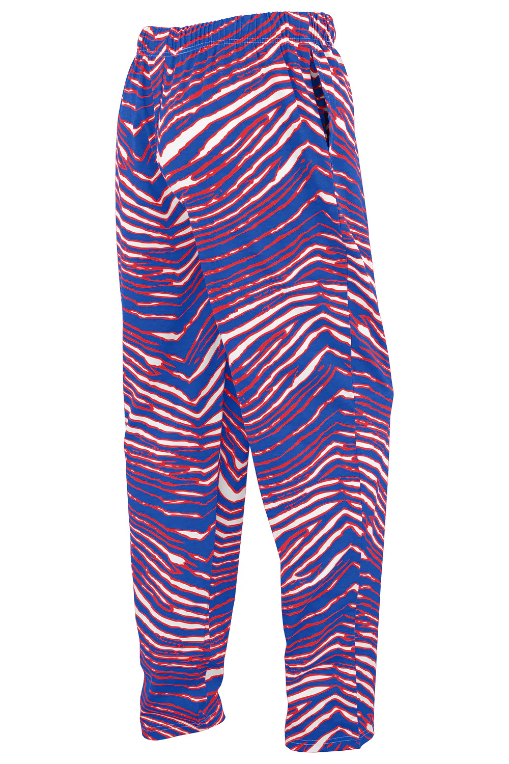 Zubaz NFL UNISEX Z88 3 Color Zebra Direct Embroidered Logo Pants, BUFFALO BILLS - Image 2