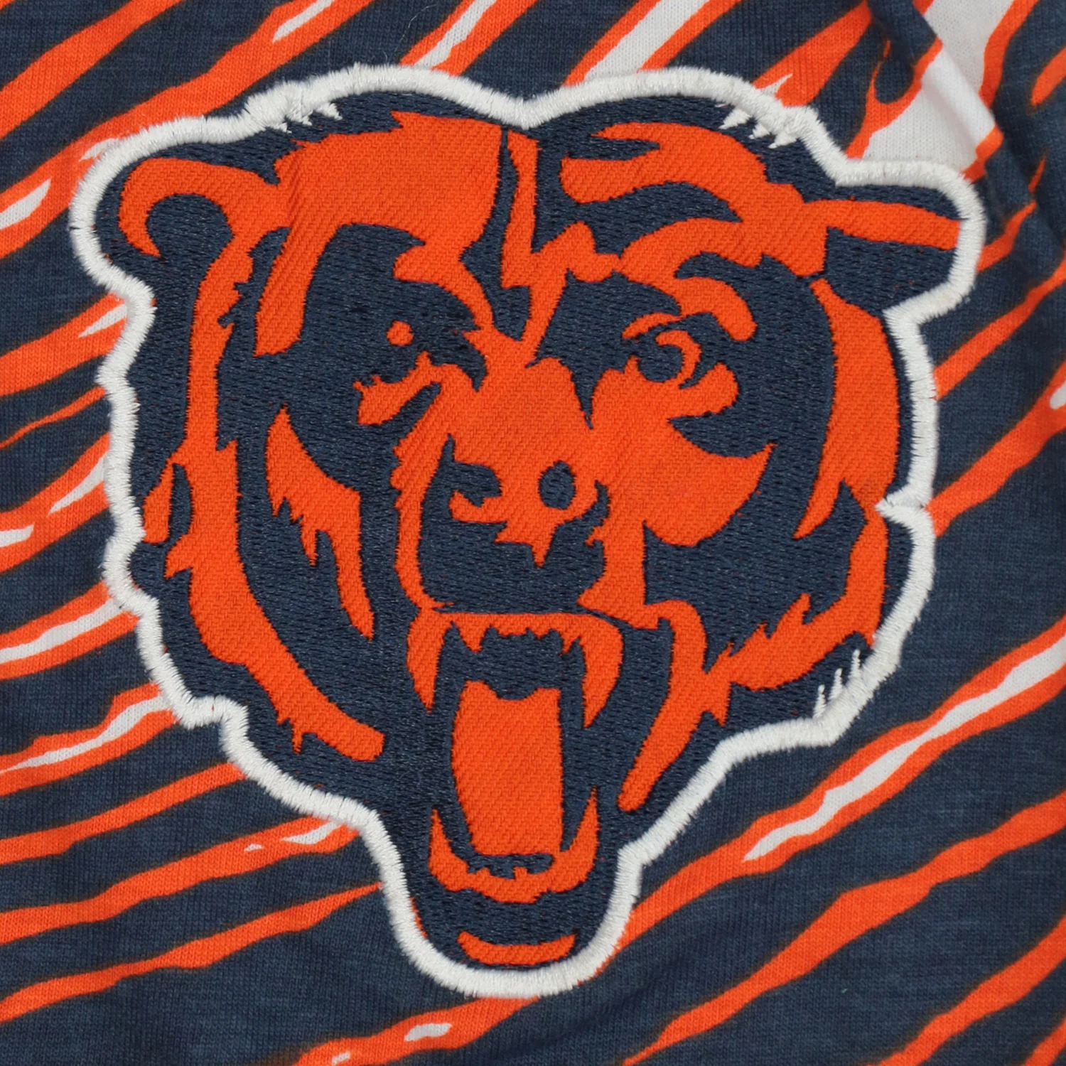 Zubaz NFL UNISEX Z88 3 Color Zebra Direct Embroidered Logo Pants, CHICAGO BEARS - Image 3
