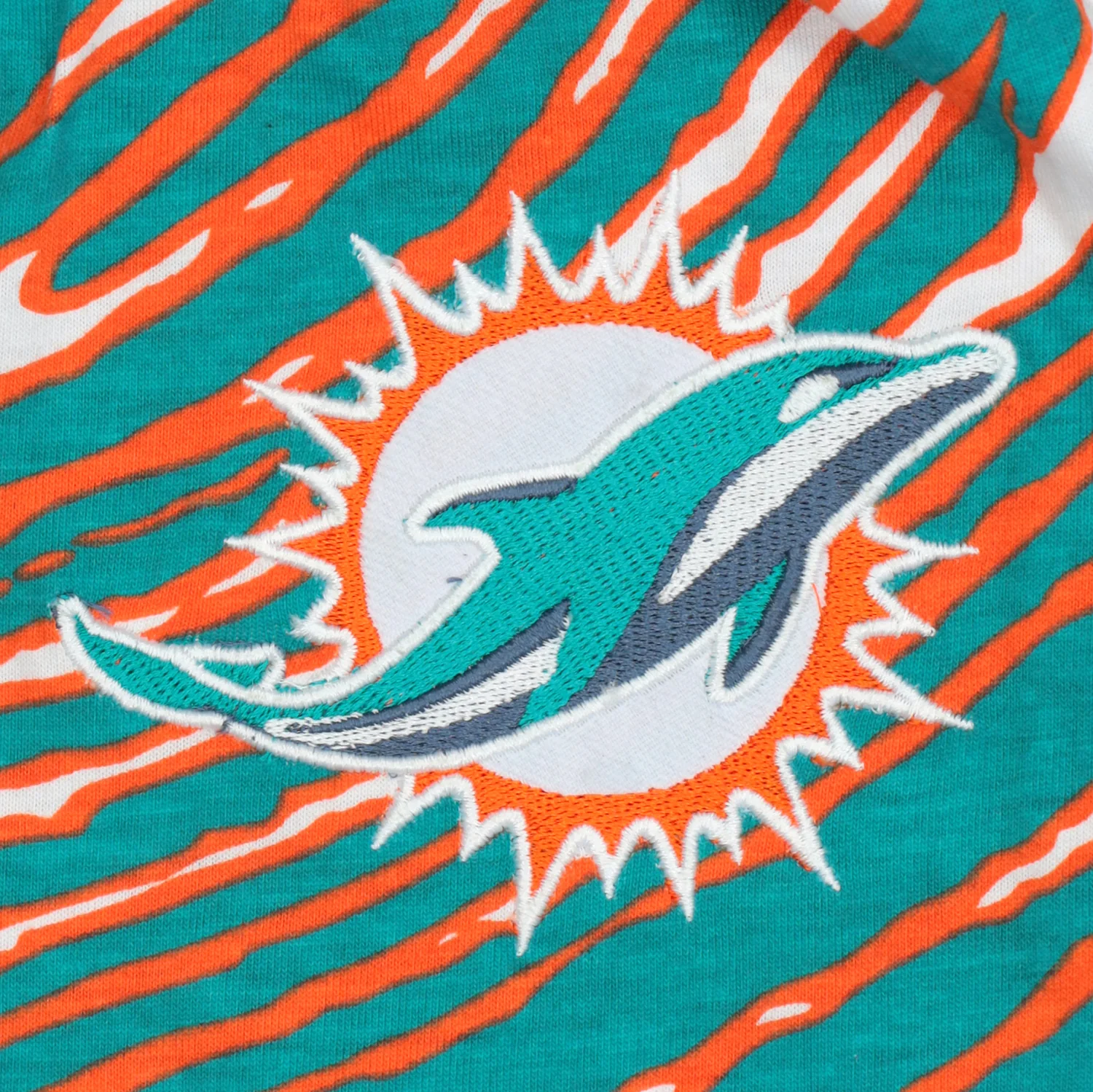 Zubaz NFL UNISEX Z88 3 Color Zebra Direct Embroidered Logo Pants, MIAMI DOLPHINS - Image 3