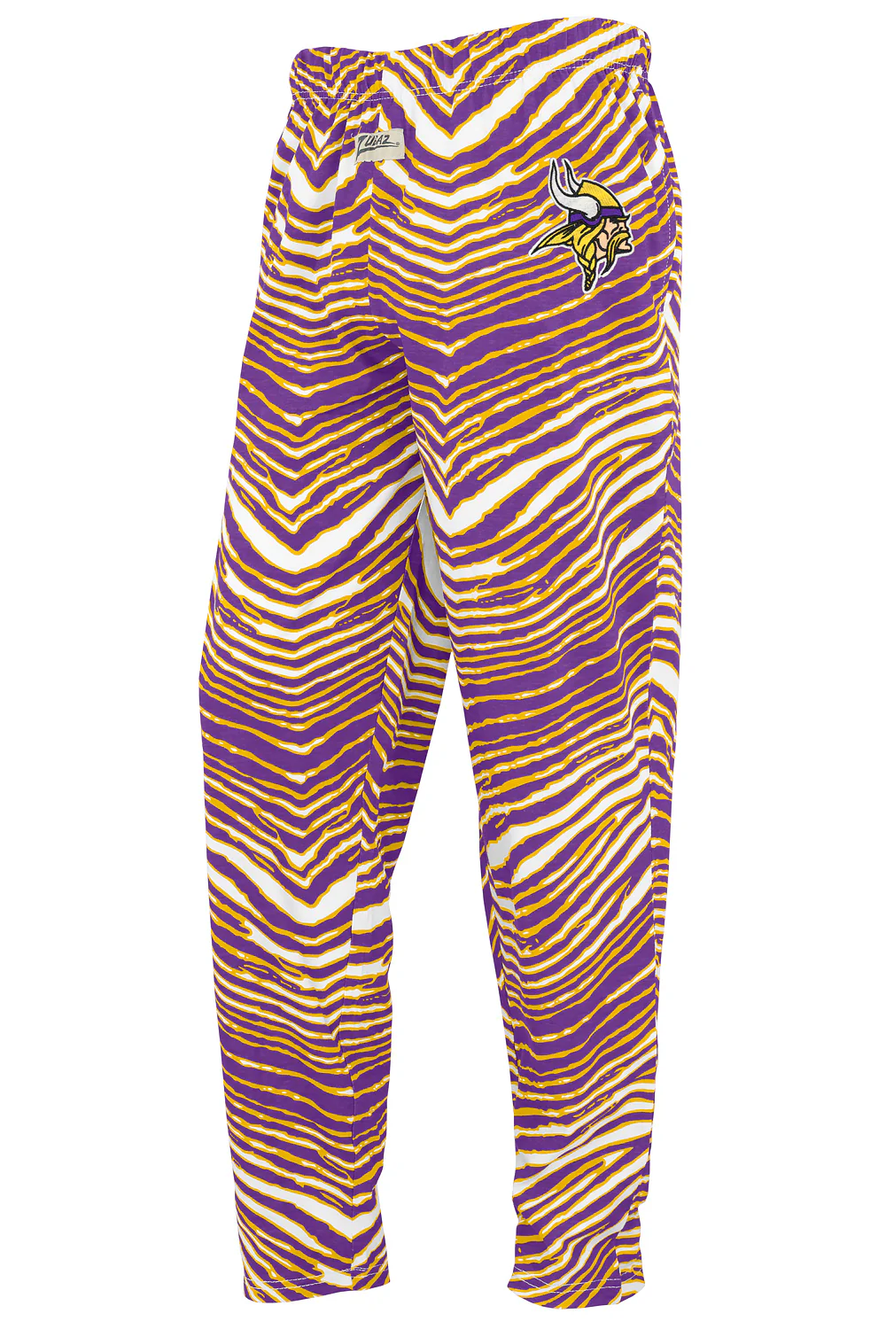 Zubaz NFL UNISEX Z88 3 Color Zebra Direct Embroidered Logo Pants, MINNESOTA VIKINGS