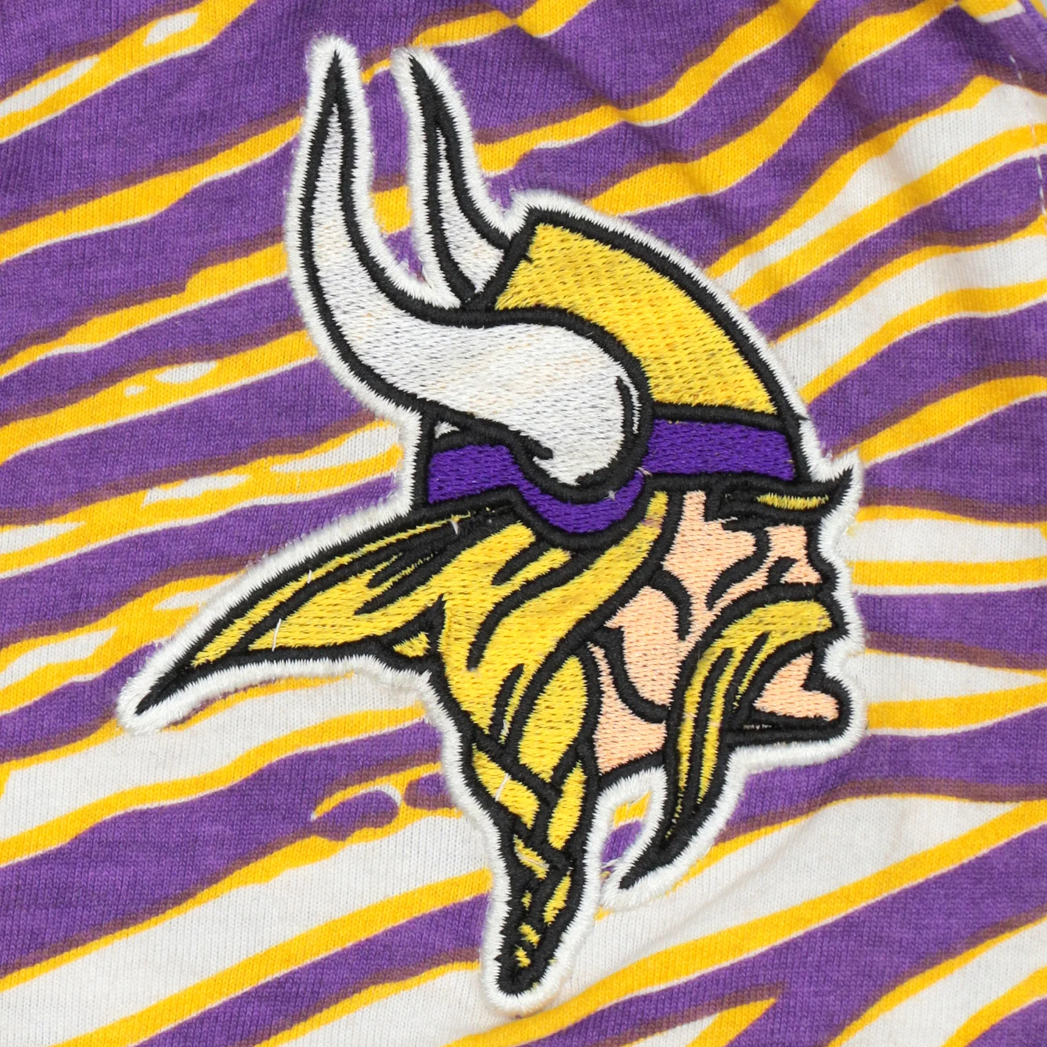 Zubaz NFL UNISEX Z88 3 Color Zebra Direct Embroidered Logo Pants, MINNESOTA VIKINGS - Image 3