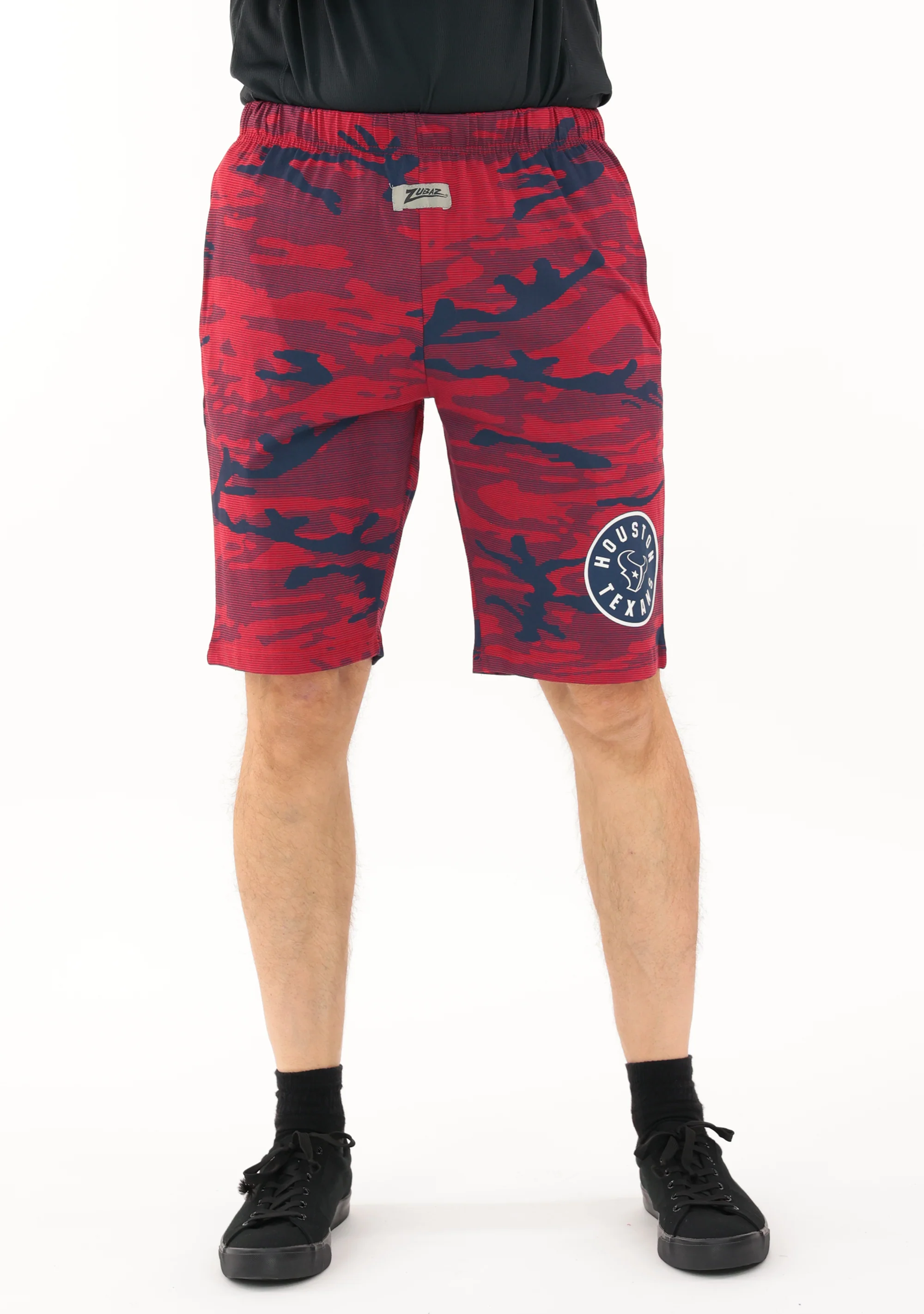Zubaz NFL Adult Unisex Z88 Camo Lines Shorts, Houston Texans - Image 11