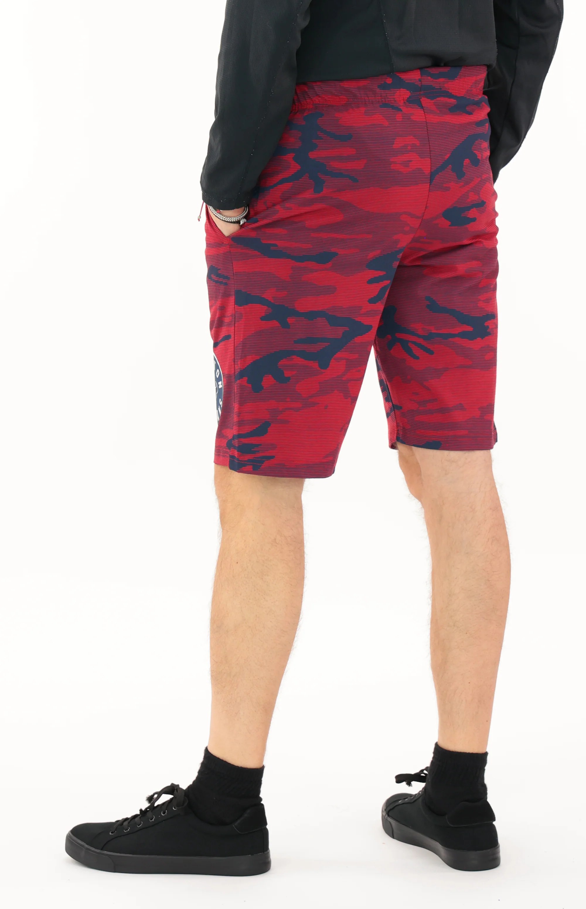 Zubaz NFL Adult Unisex Z88 Camo Lines Shorts, Houston Texans - Image 3
