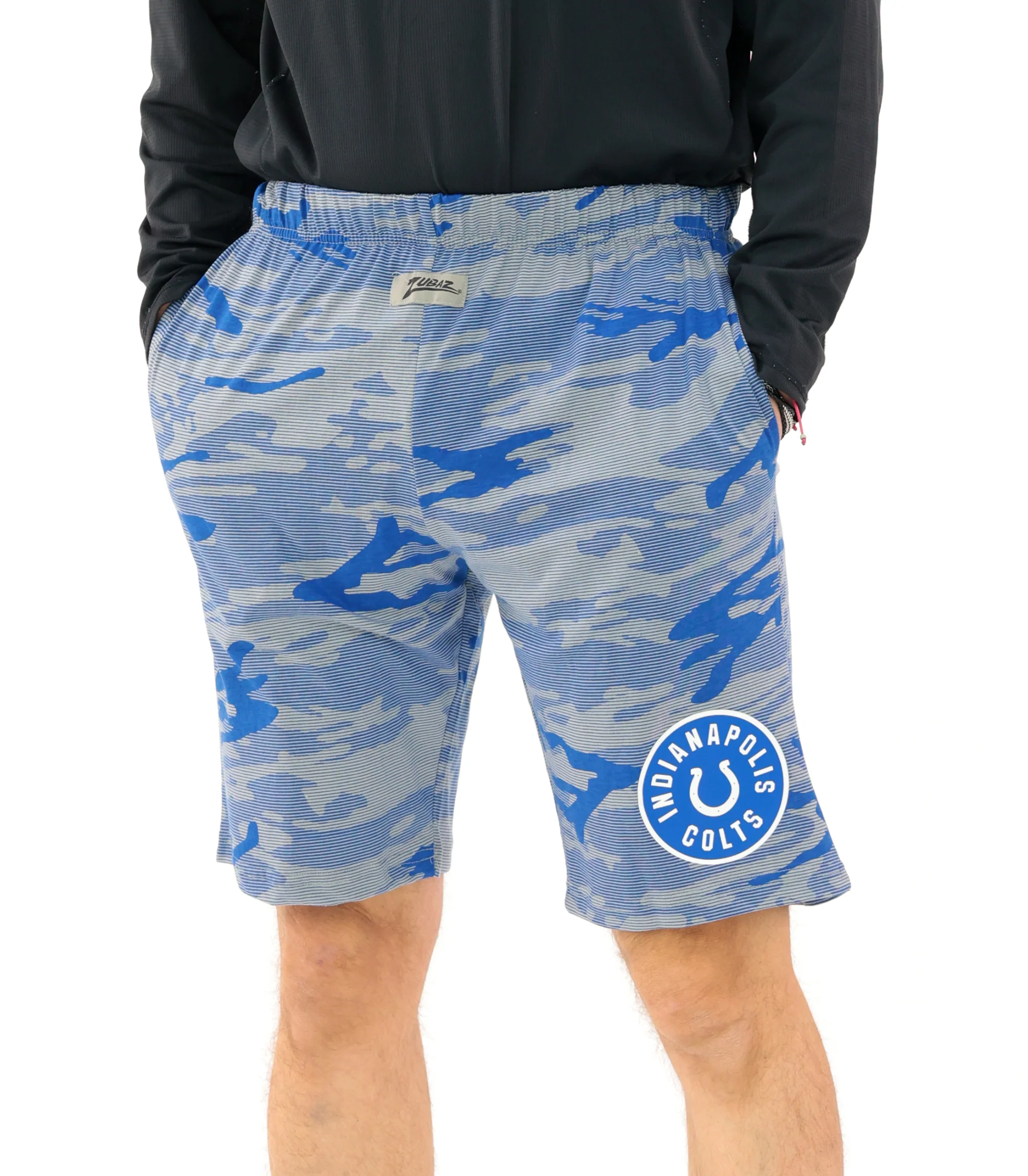 Zubaz NFL Adult Unisex Z88 Camo Lines Shorts, Indianapolis Colts - Image 25