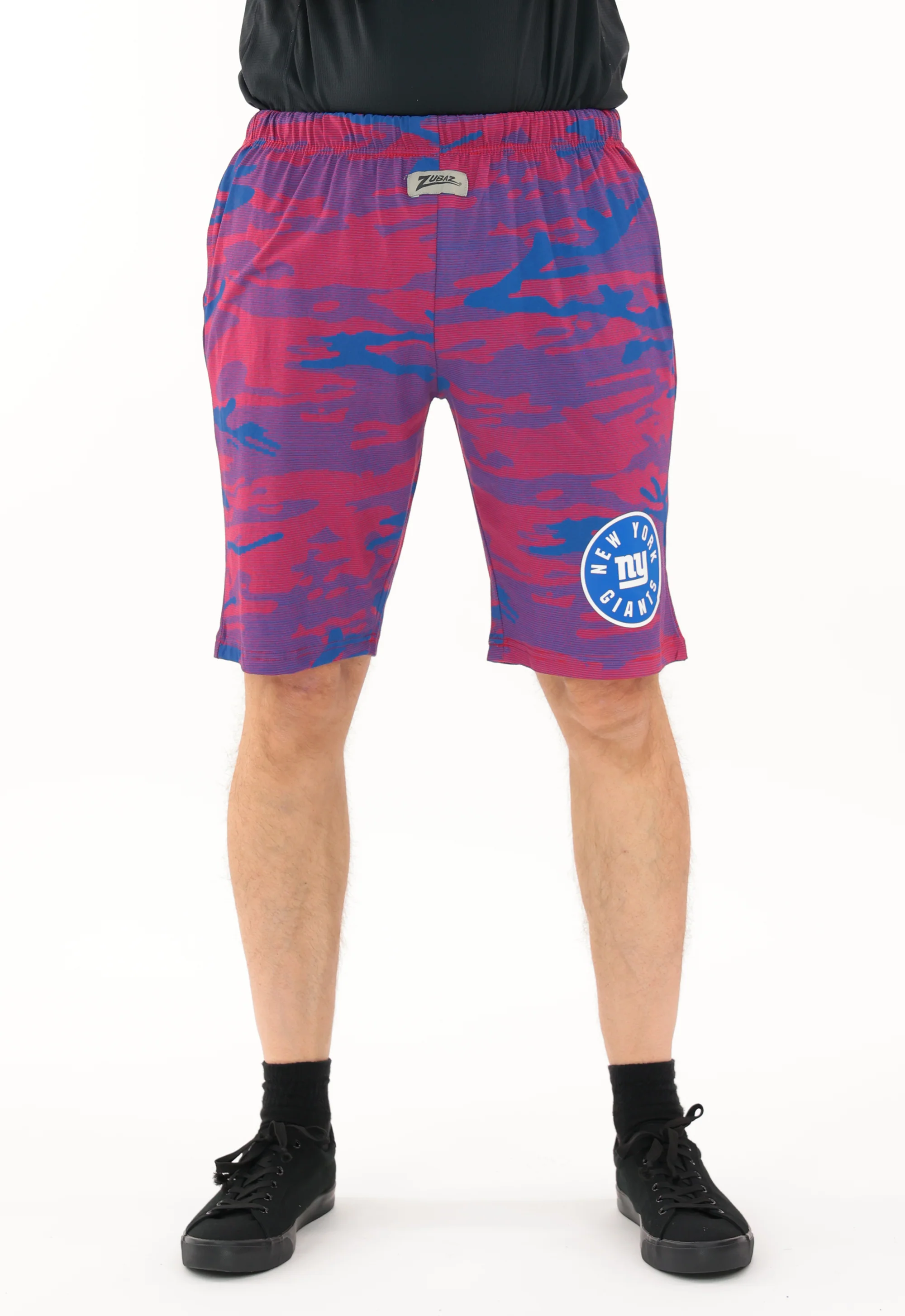 Zubaz NFL Adult Unisex Z88 Camo Lines Shorts, New York Giants - Image 56