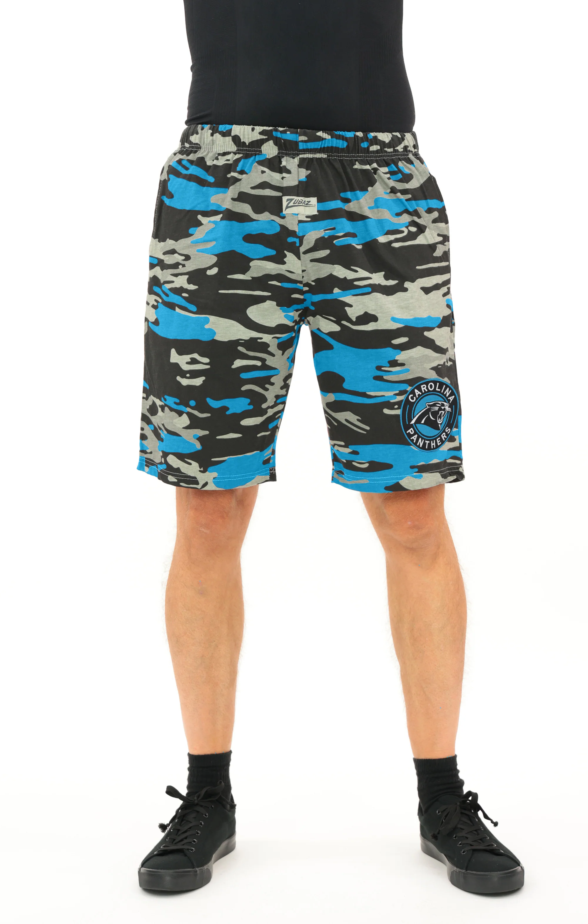 Zubaz NFL Adult Unisex Z88 Embroidered Alt Camo Shorts, Carolina Pantshers - Image 10