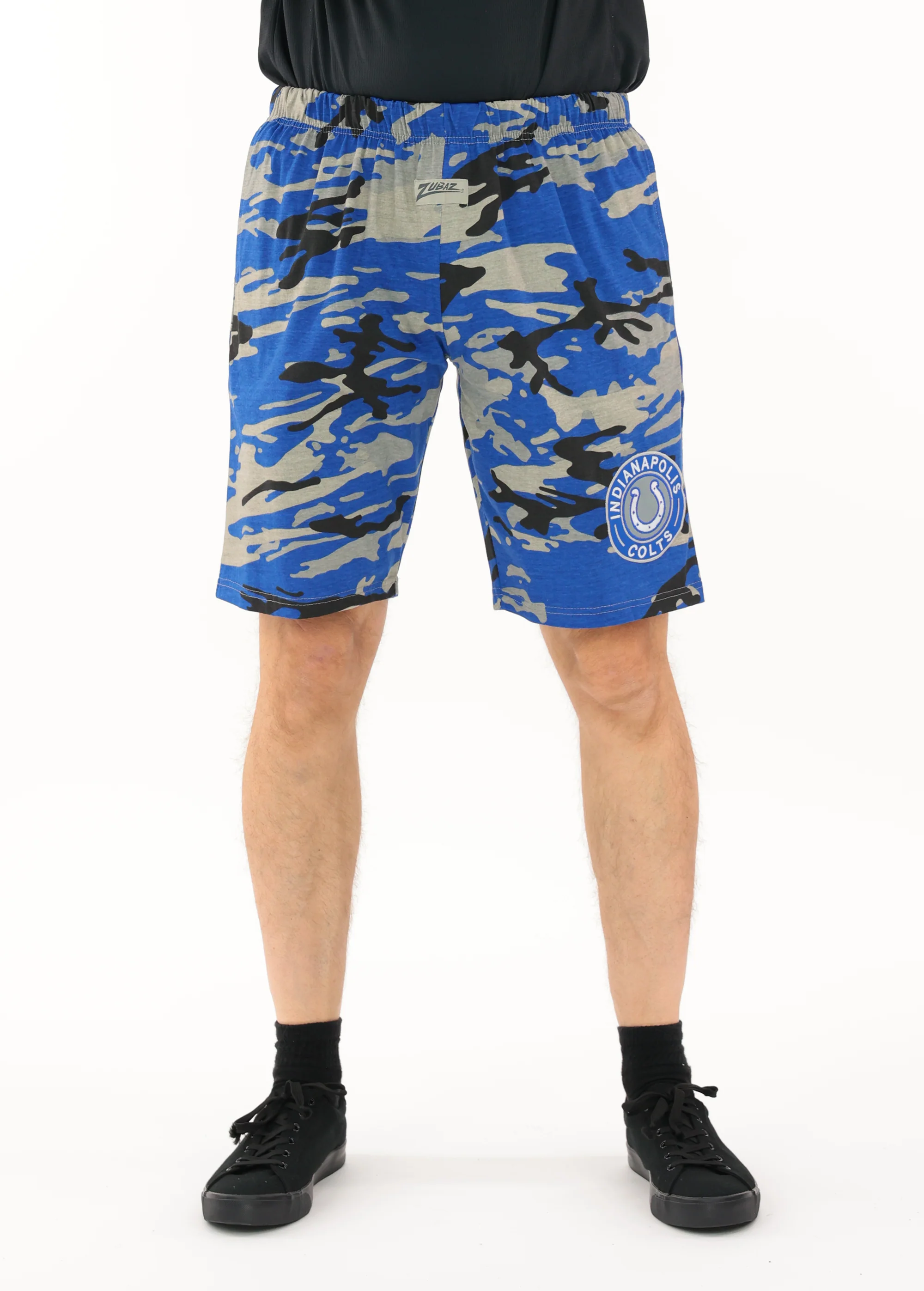 Zubaz NFL Adult Unisex Z88 Embroidered Alt Camo Shorts, Indianapolis Colts - Image 20